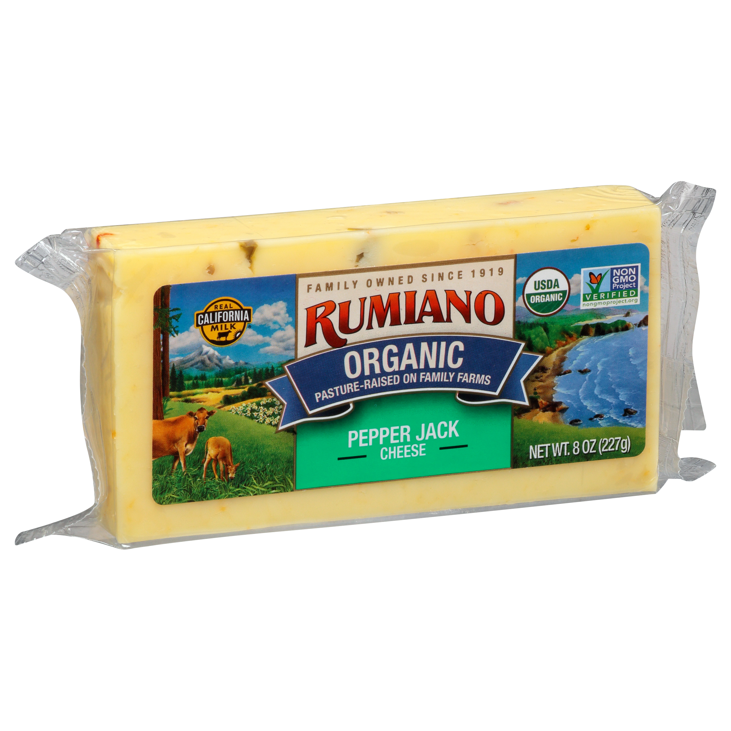 Rumiano Organic Pepper Jack Cheese