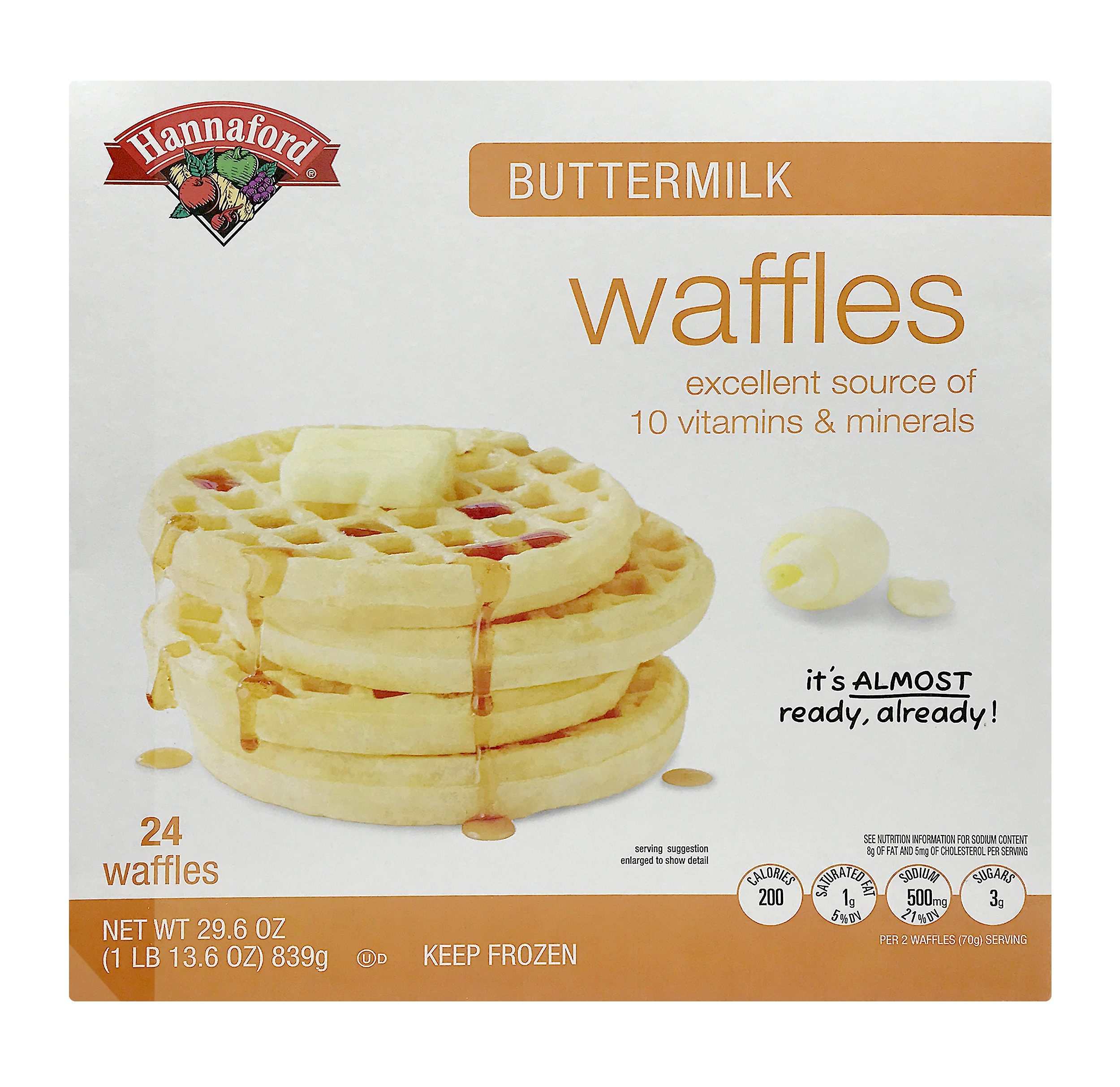 Hannaford Buttermilk Waffles