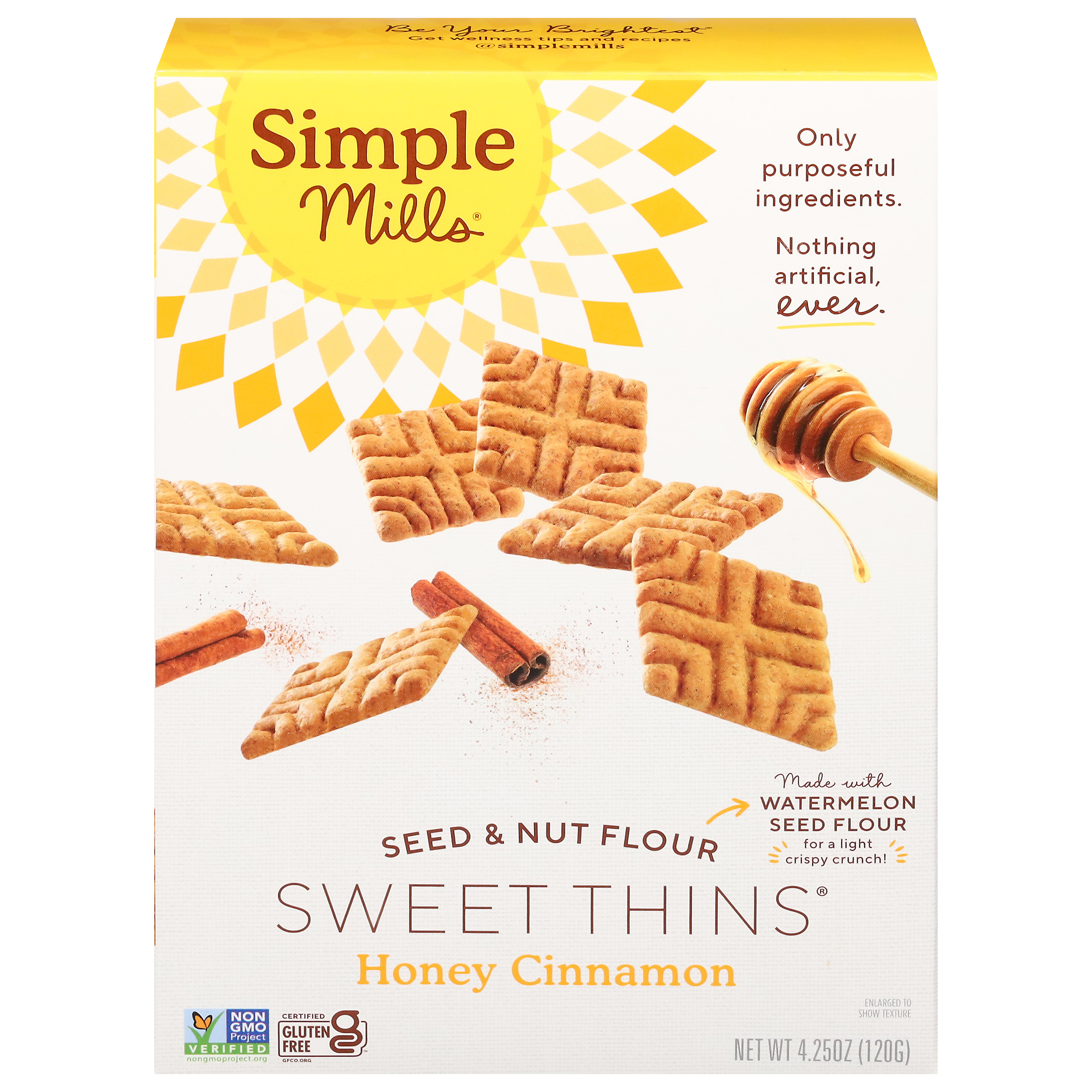 Simple Mills Seed & Nut Flour Honey Cinnamon Sweet Thins