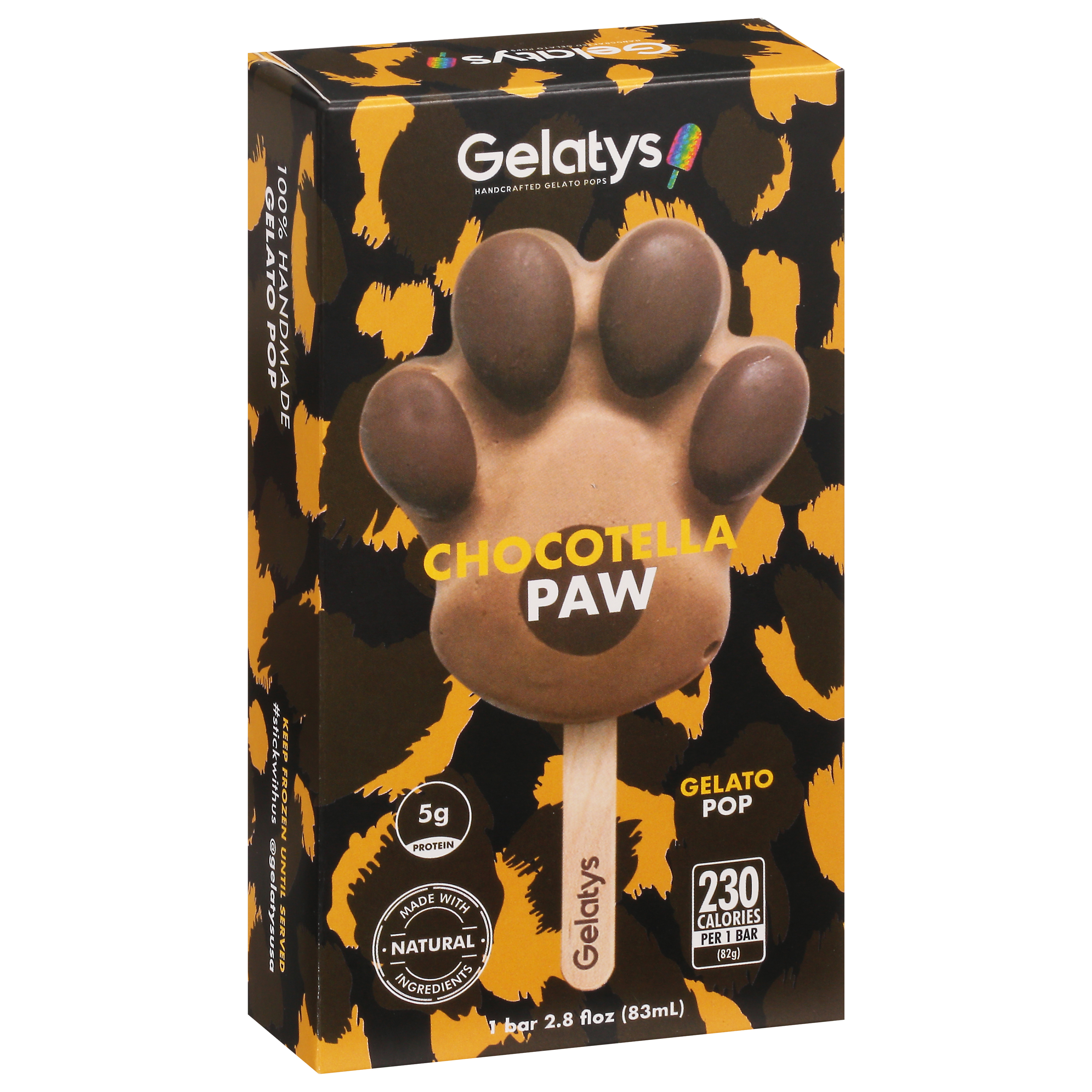 Gelatys Chocotella Paw Gelato Pop