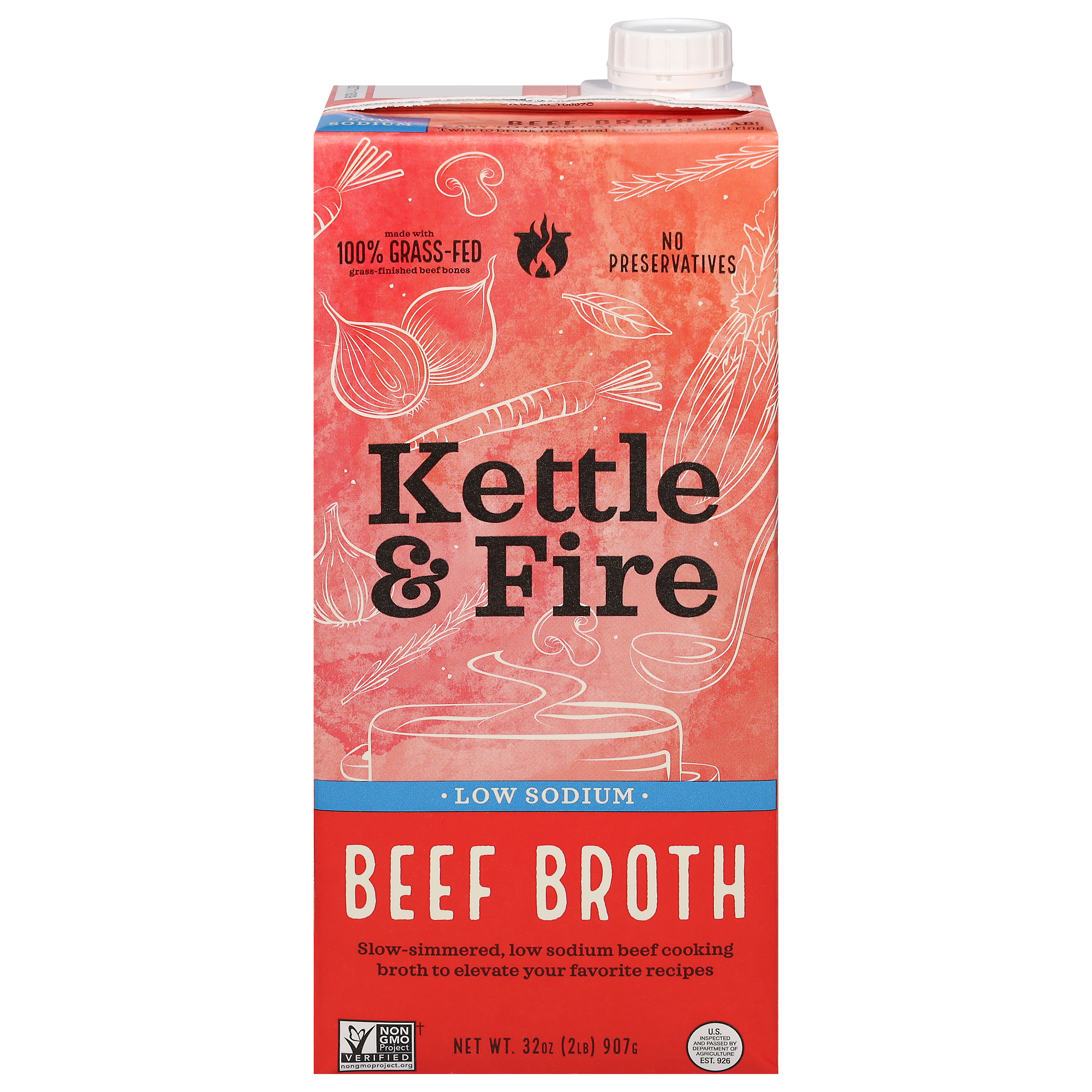 Kettle & Fire Low Sodium Beef Broth