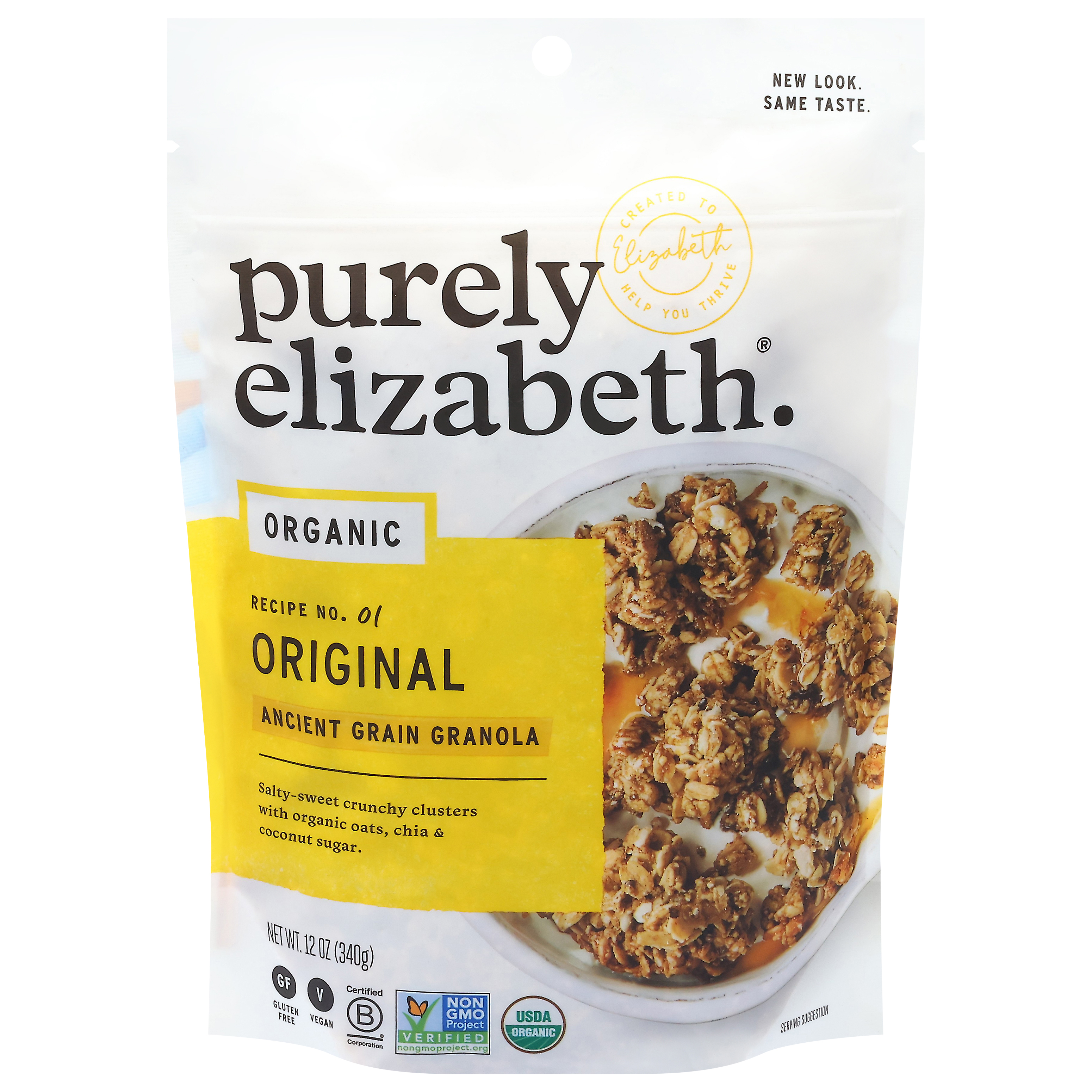 Purely Elizabeth Organic Recipe No. 01 Original Ancient Grain Granola