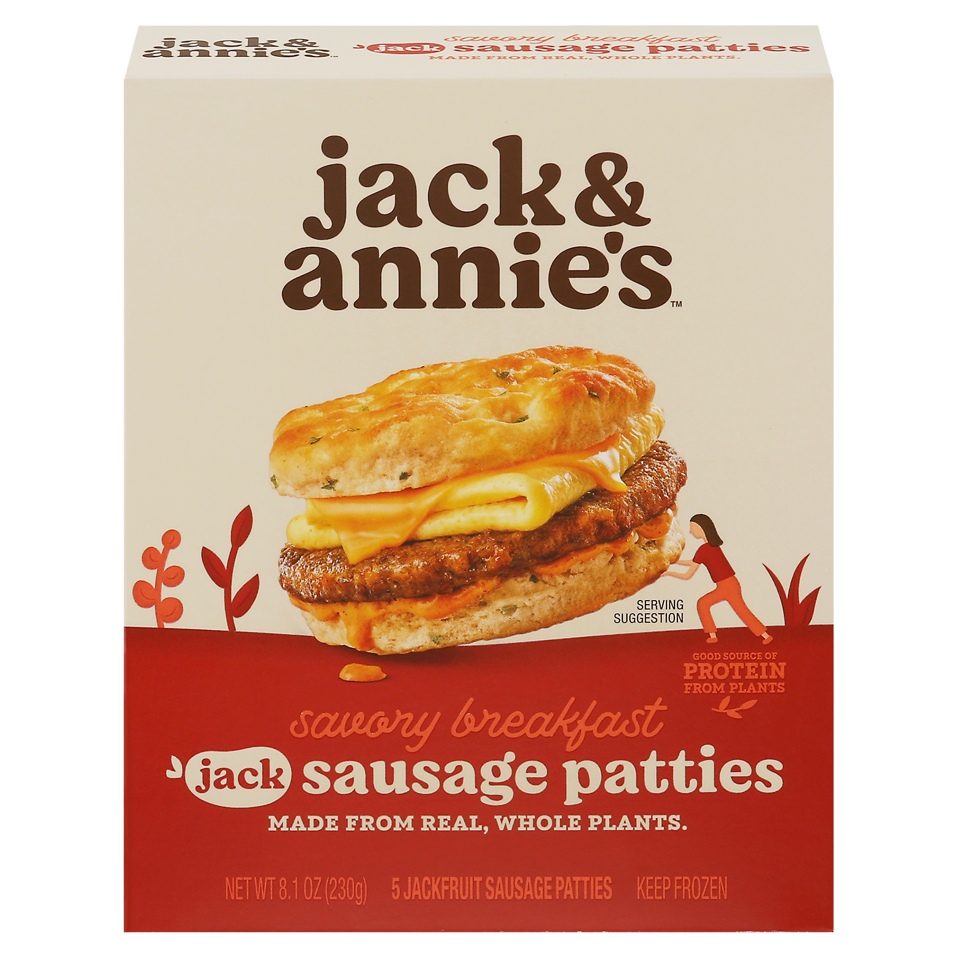 Jack & Annie's Savory Breakfast Jackfruit Sausage Patties