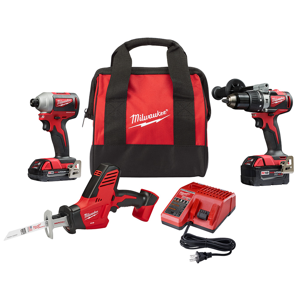 M18™ Brushless Hammer Drill/Impact Combo Kit 2.0,4.0 with HACKZALL® Image