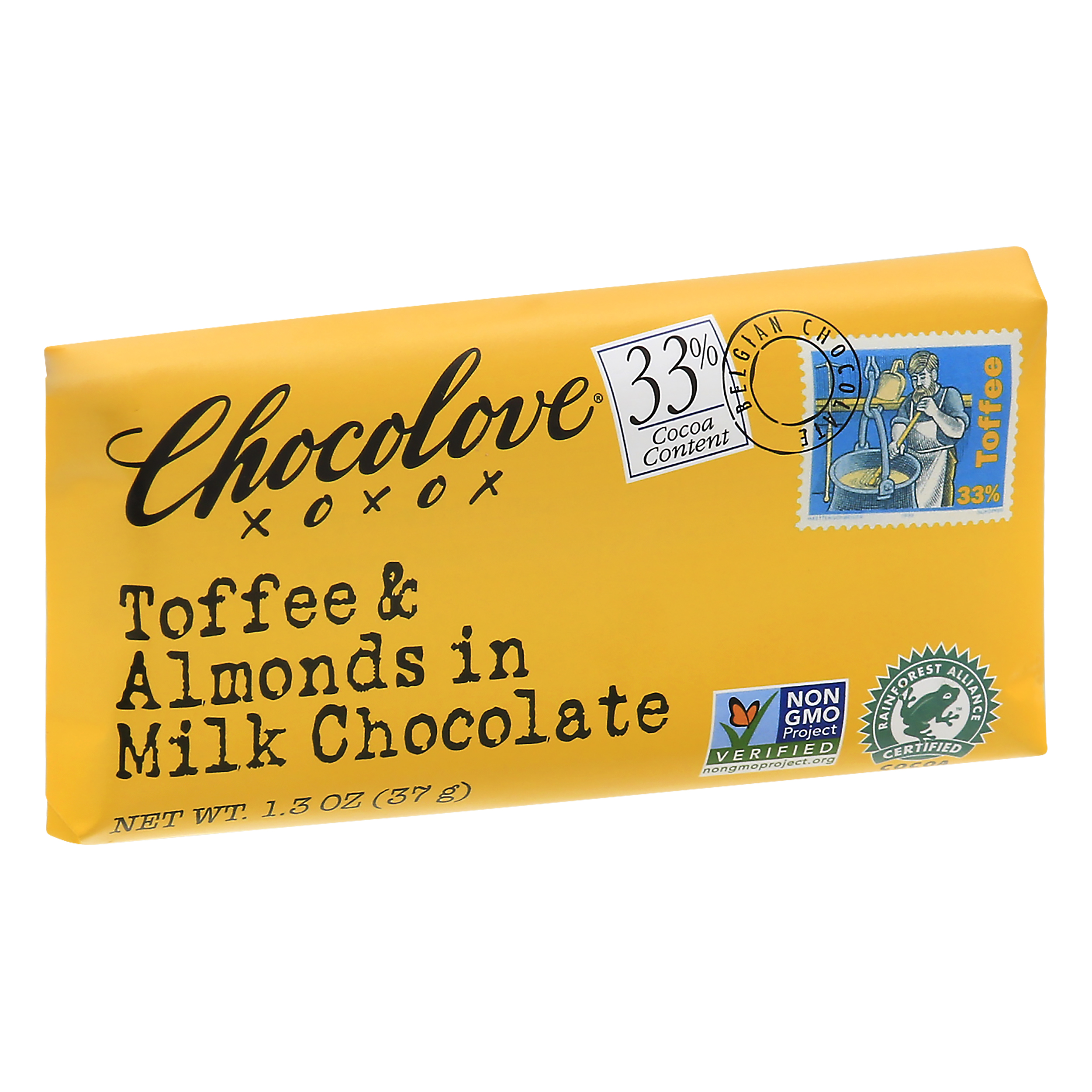 Chocolove 33% Cocoa Toffee & Almonds Milk Chocolate