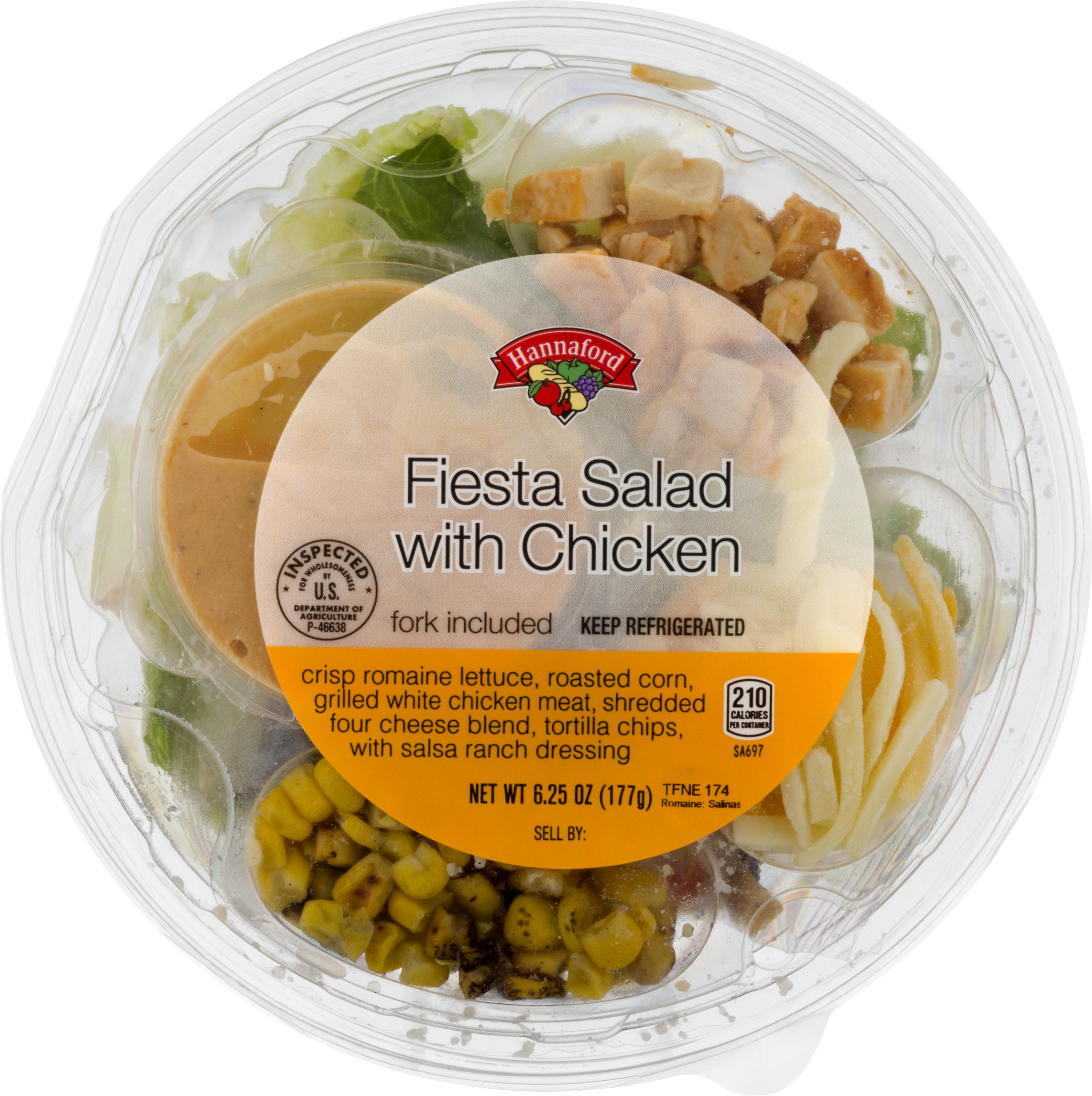Hannaford with Chicken Fiesta Salad 6.25 oz CONTAINER