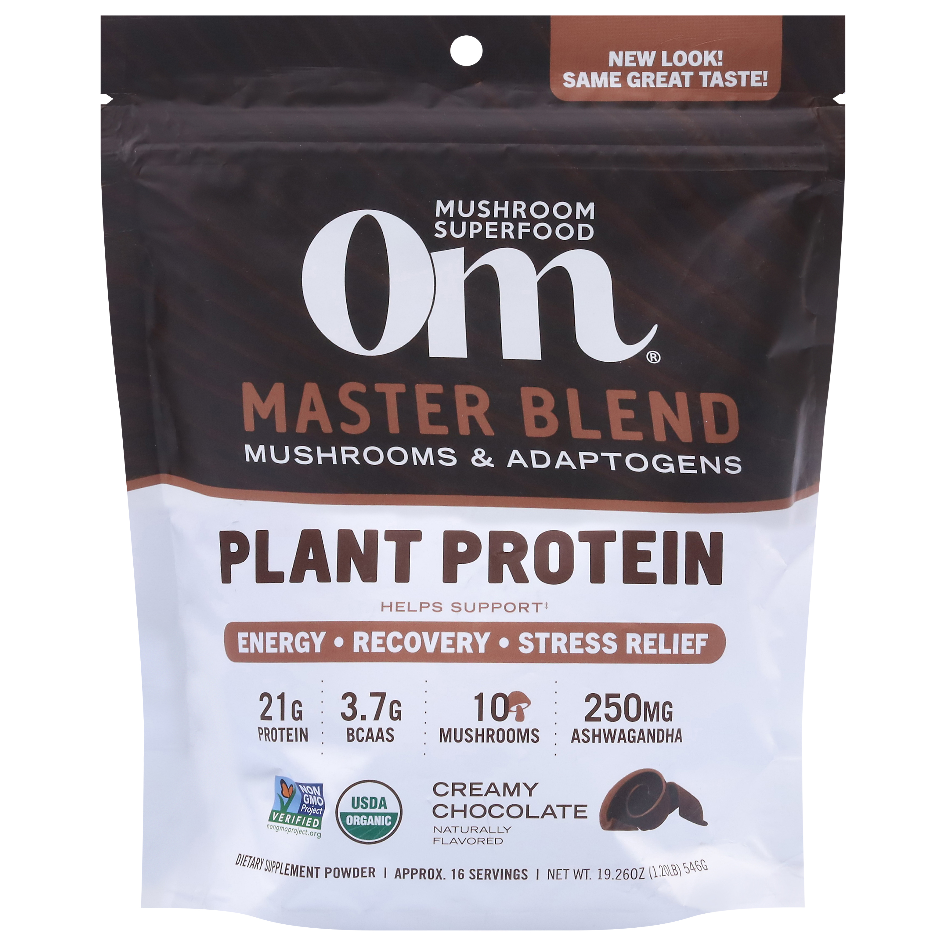 Om Plant Protein Powder Creamy Chocolate Master Blend