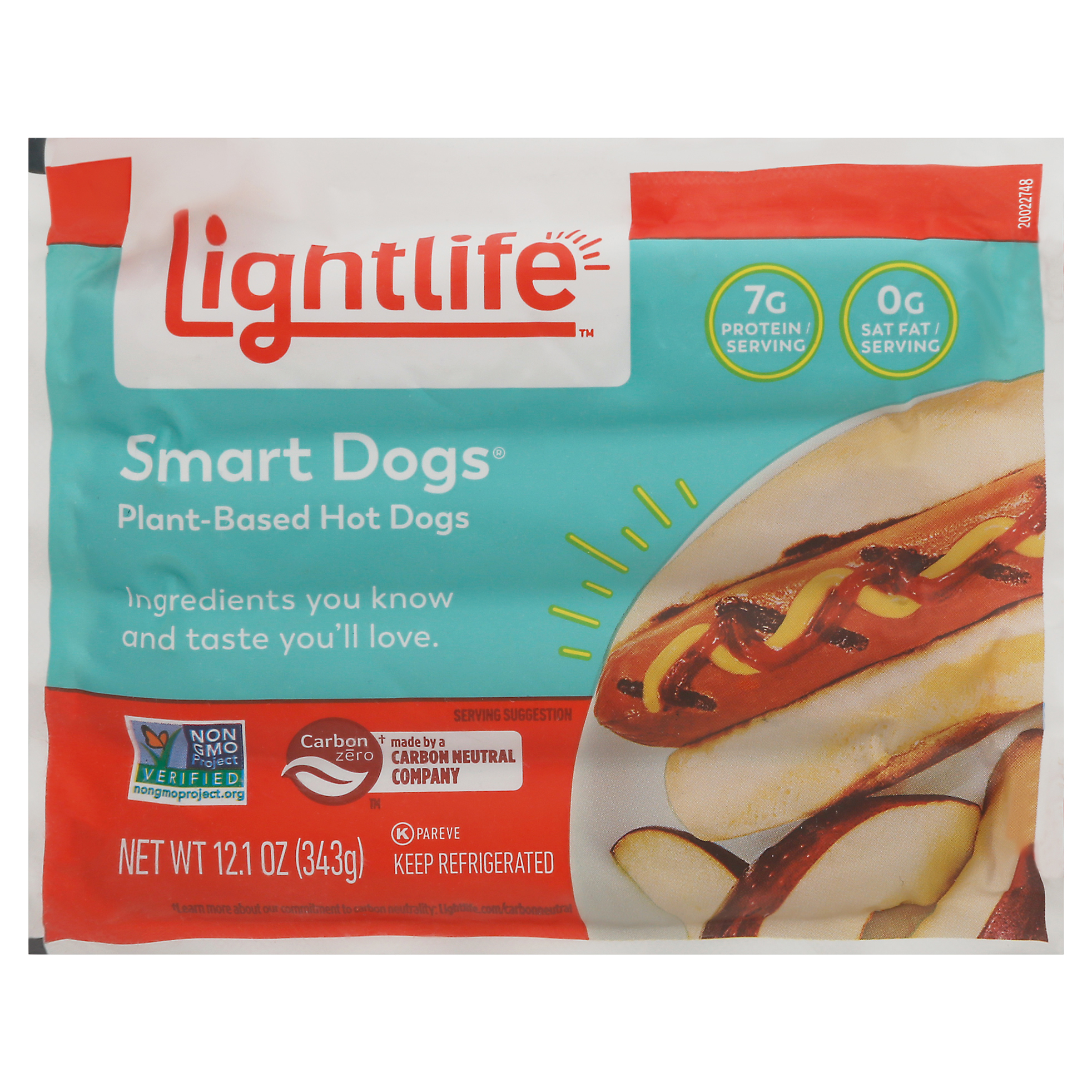 Lightlife Smart Dogs Plant-Based Hot Dogs