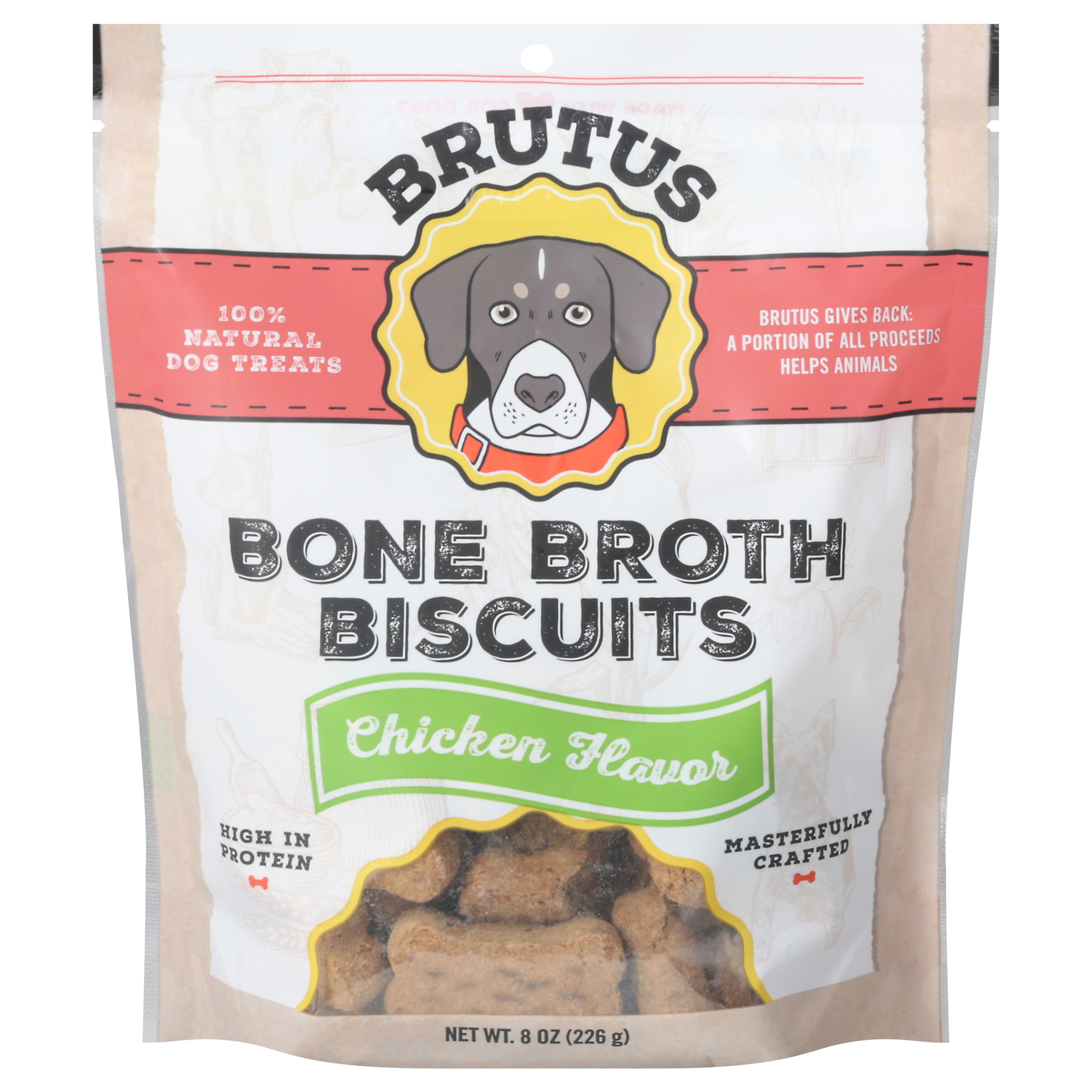 Brutus Chicken Flavor Bone Broth Biscuits