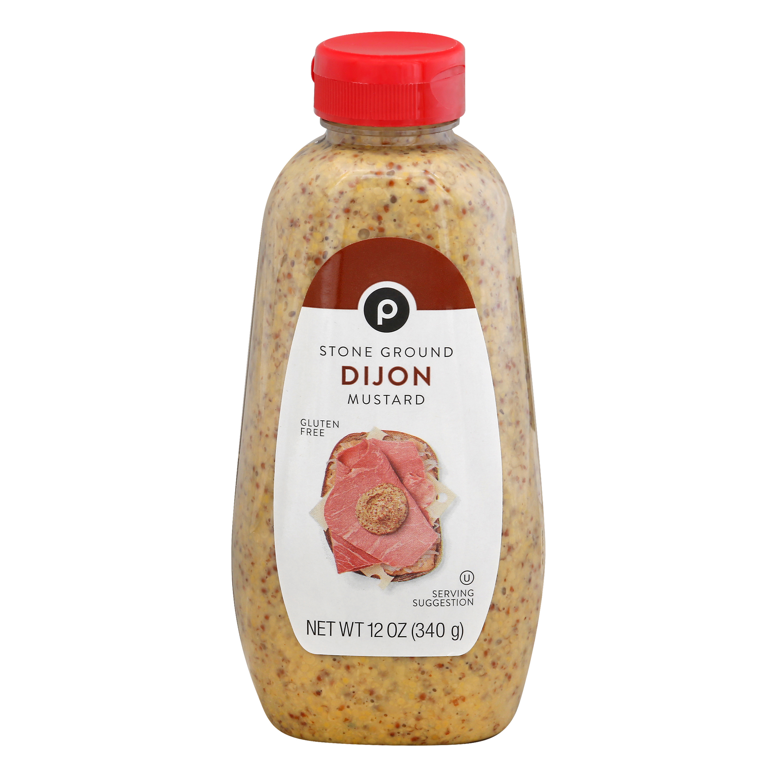 Publix Stone Ground Dijon Mustard 12.0 oz BOTTLE