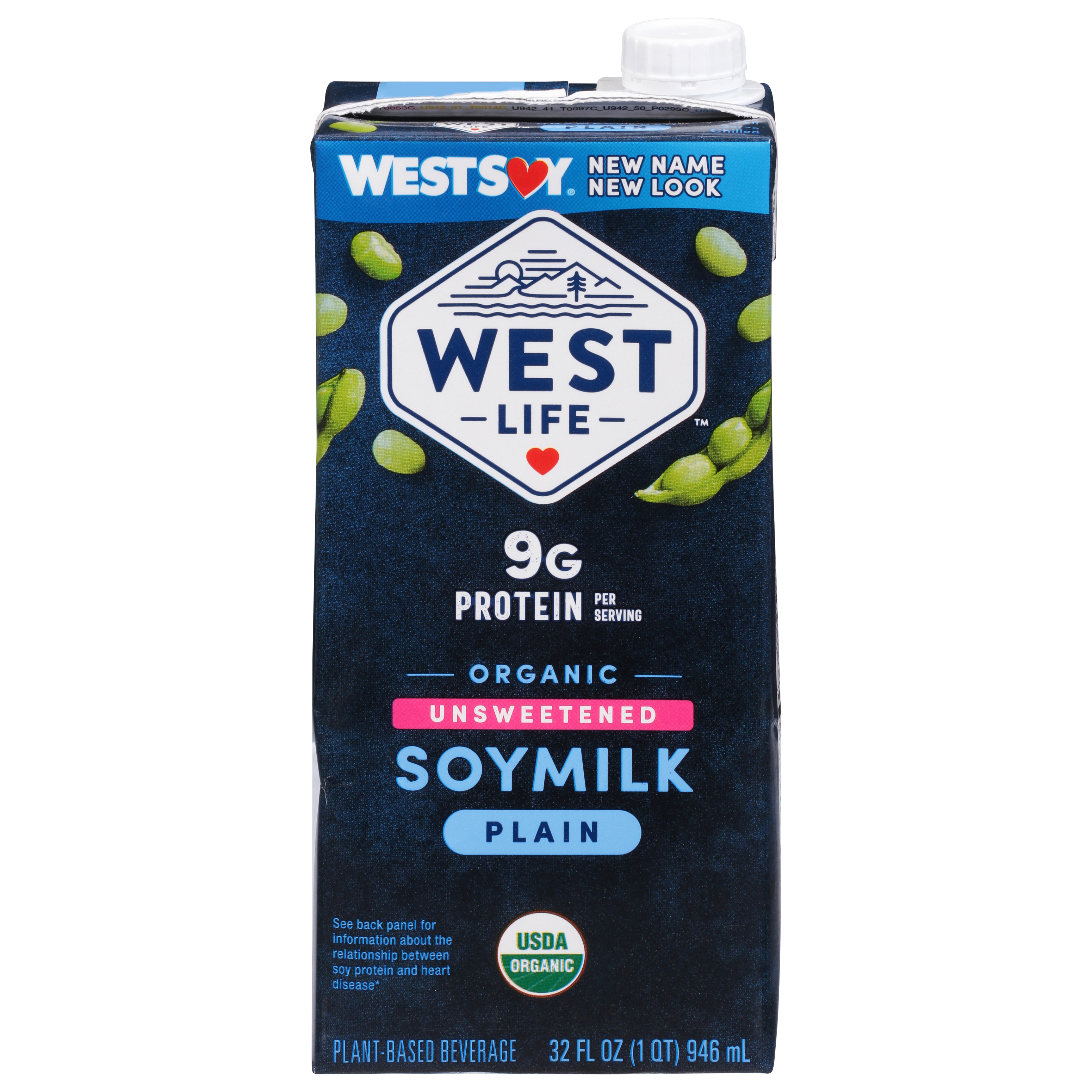 West Life Organic Unsweetened Plain Soymilk
