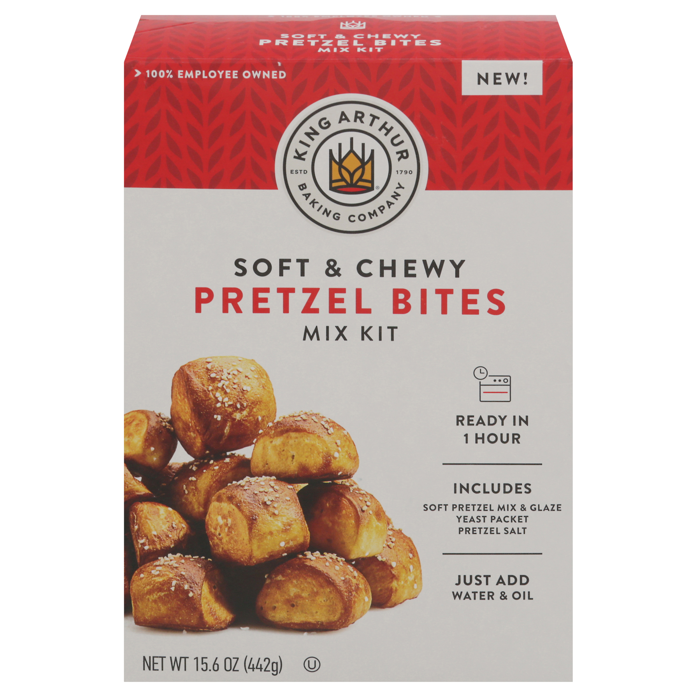 King Arthur Baking Company Soft & Chewy Pretzel Bites Mix Kit