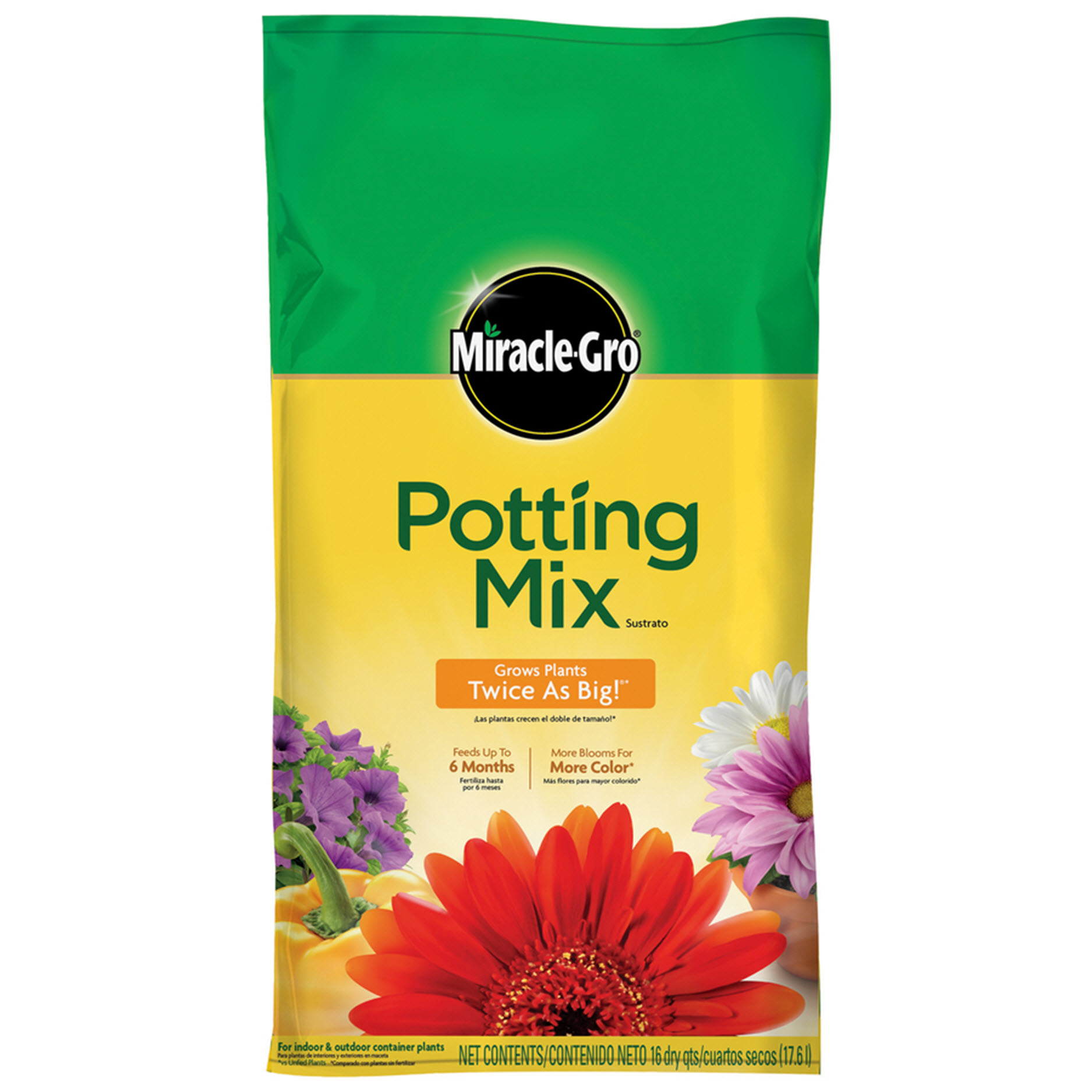 Miracle Gro Moisture Control 25 Qt Potting Mix For Sale Online Ebay