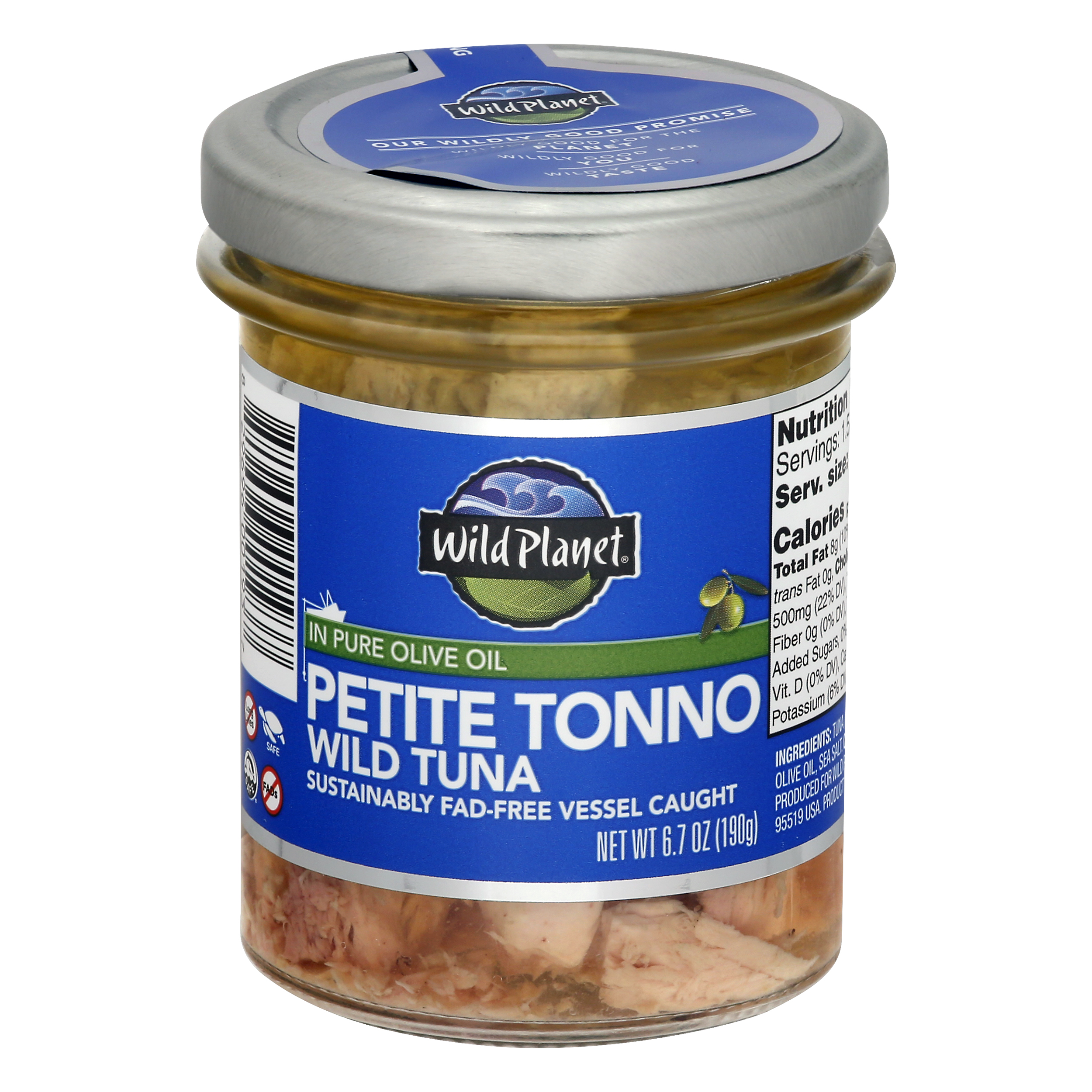Wild Planet in Pure Olive Oil Wild Tuna Petite Tonno