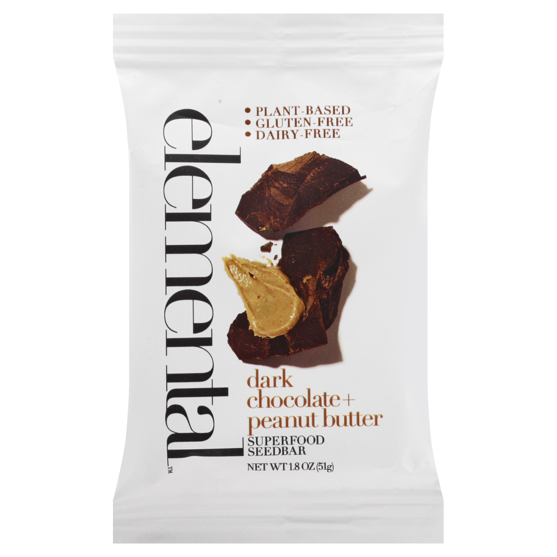 Elemental Dark Chocolate + Peanut Butter Superfood SeedBar
