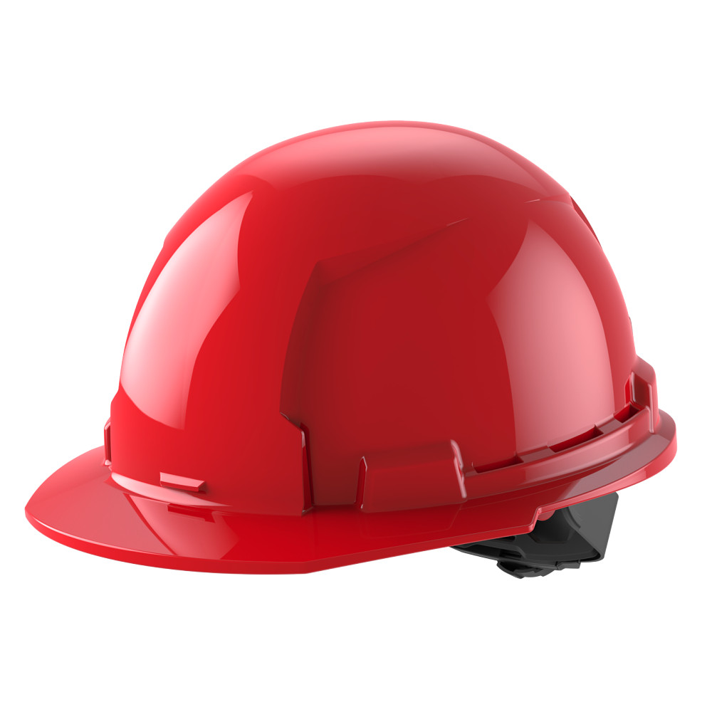 Red Front Brim Hard Hat w/4pt Ratcheting Suspension - Type 1, Class E