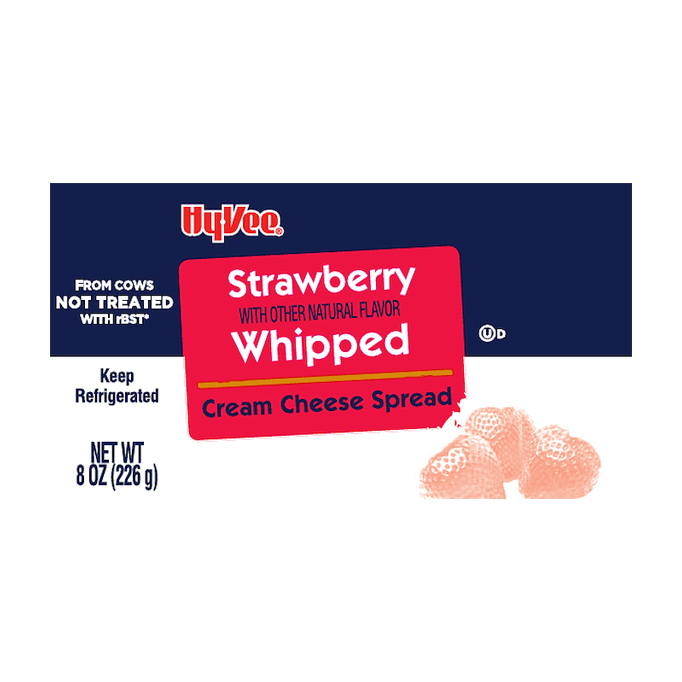 HyVee Whipped Strawberry Cream Cheese Spread 8 oz