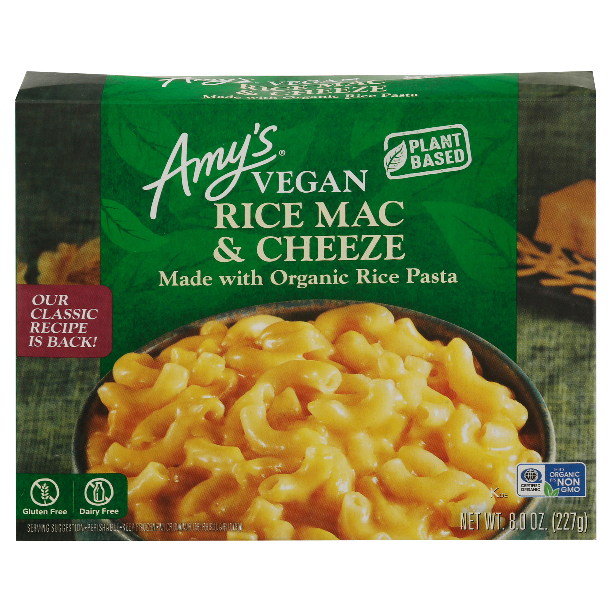 Amy's Vegan Rice Mac & Cheeze