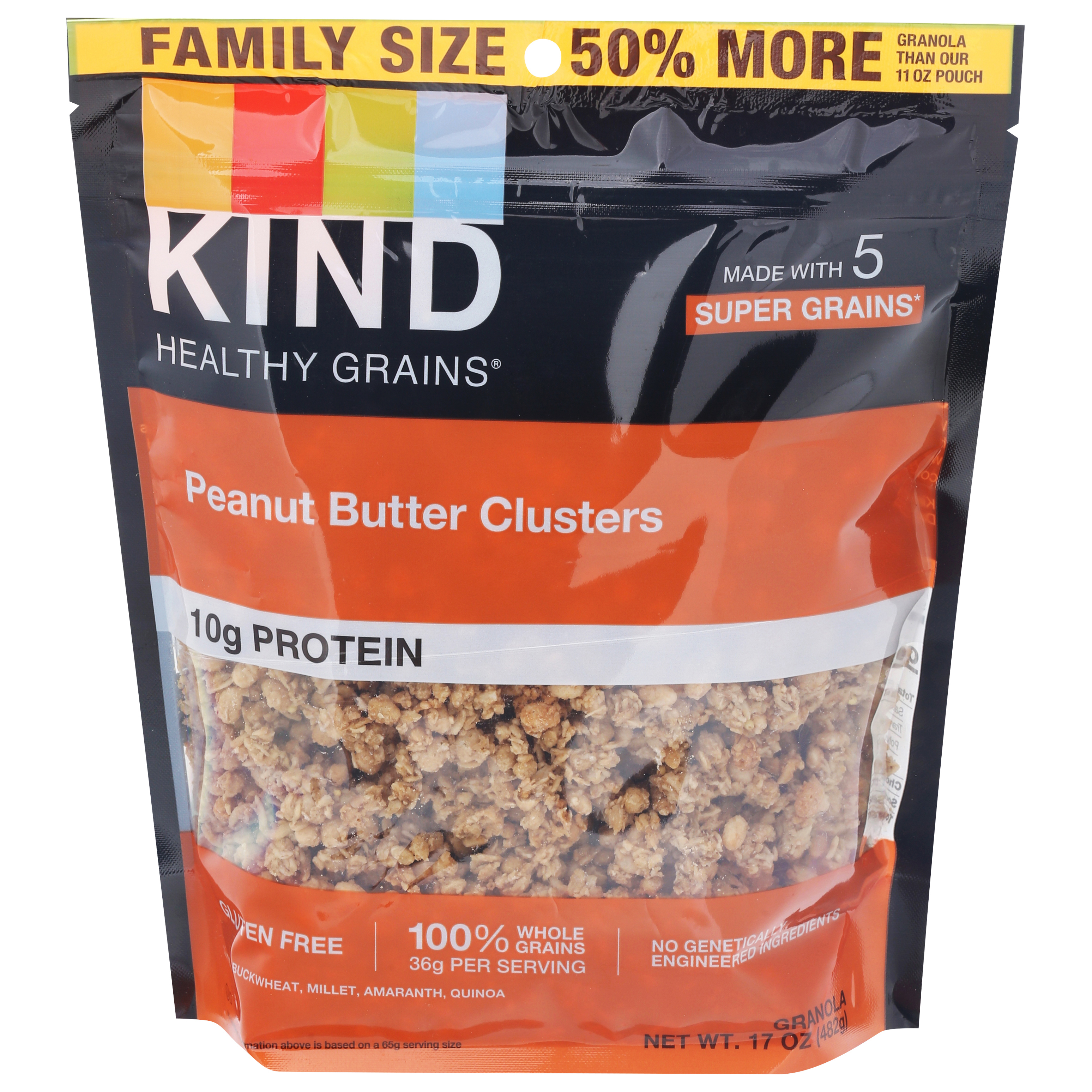 Kind Healthy Grains Peanut Butter Clusters Granola