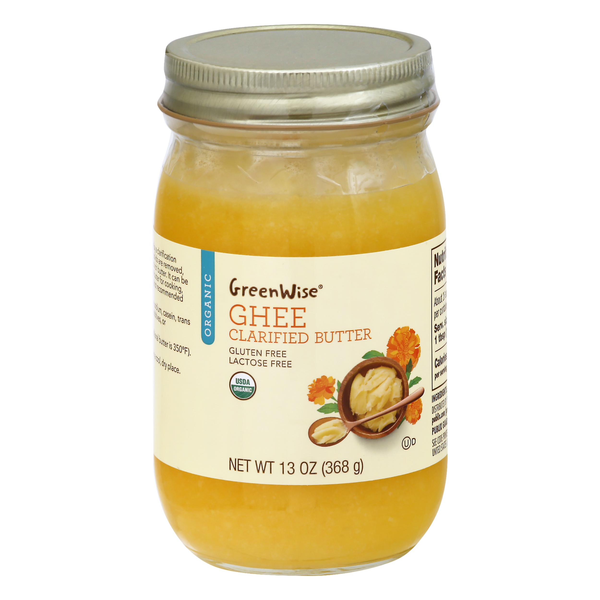 GreenWise Organic Clarified Butter Ghee 13 oz Jar