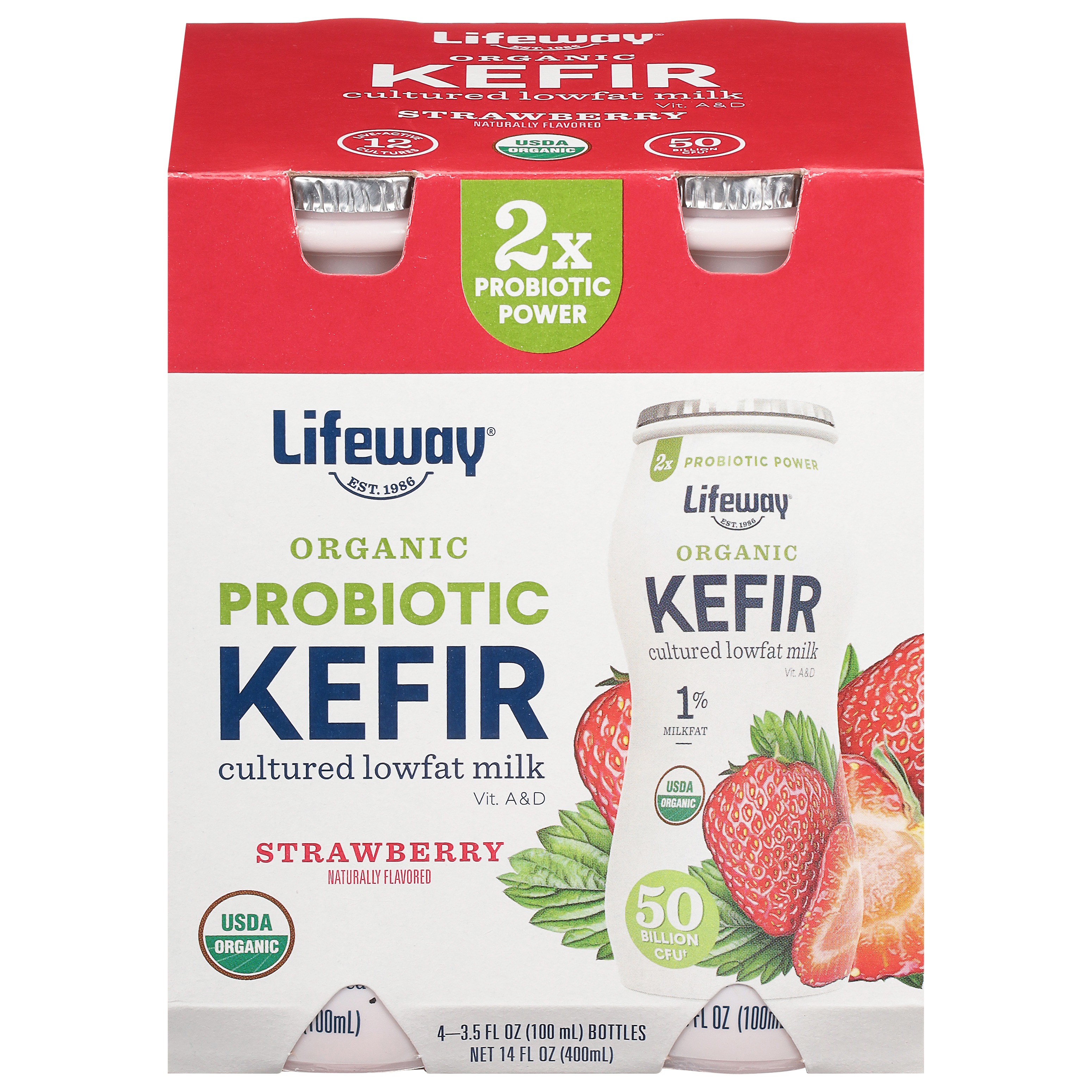 Lifeway Organic Strawberry Kefir