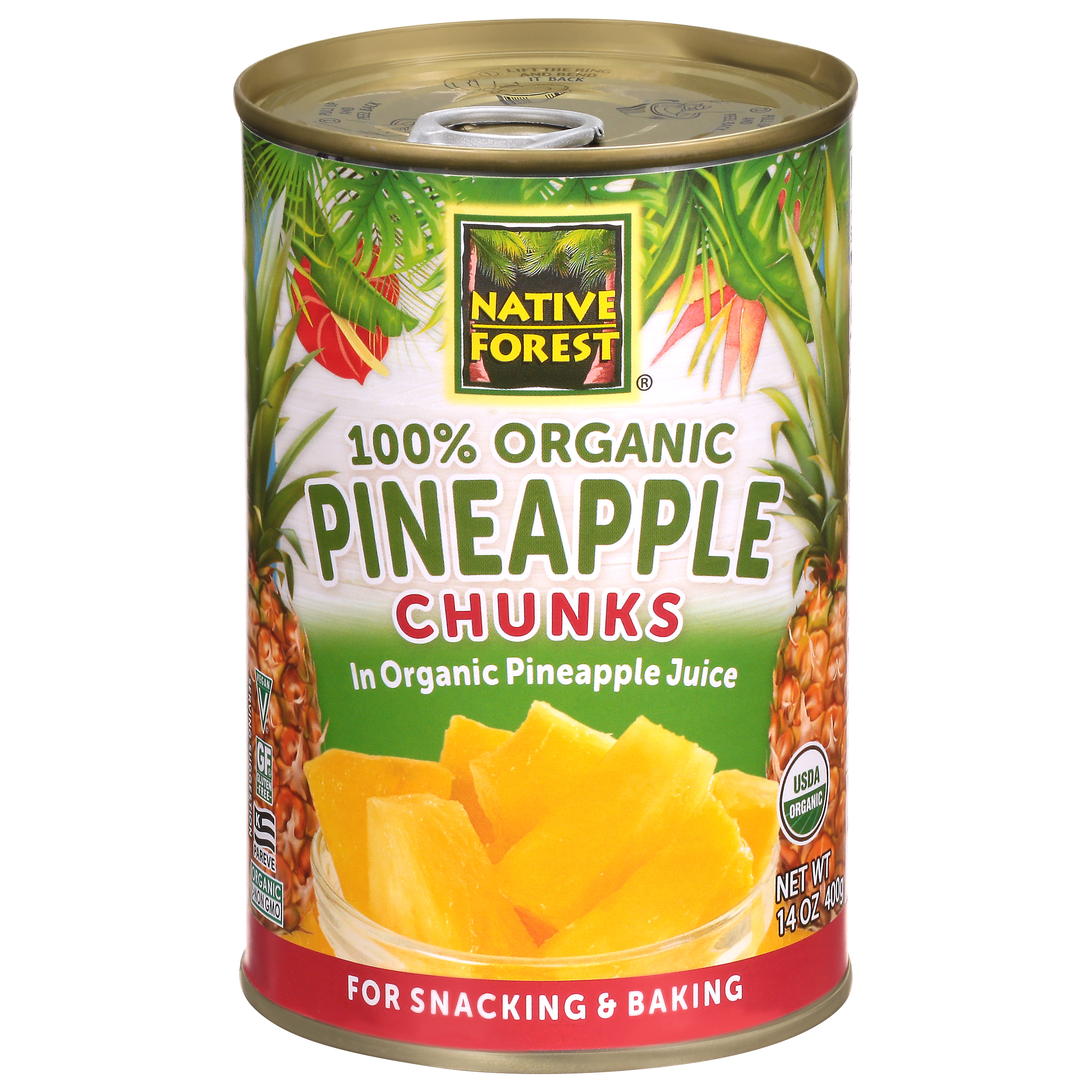Native Forest 100% Organic Pineapple Chunks