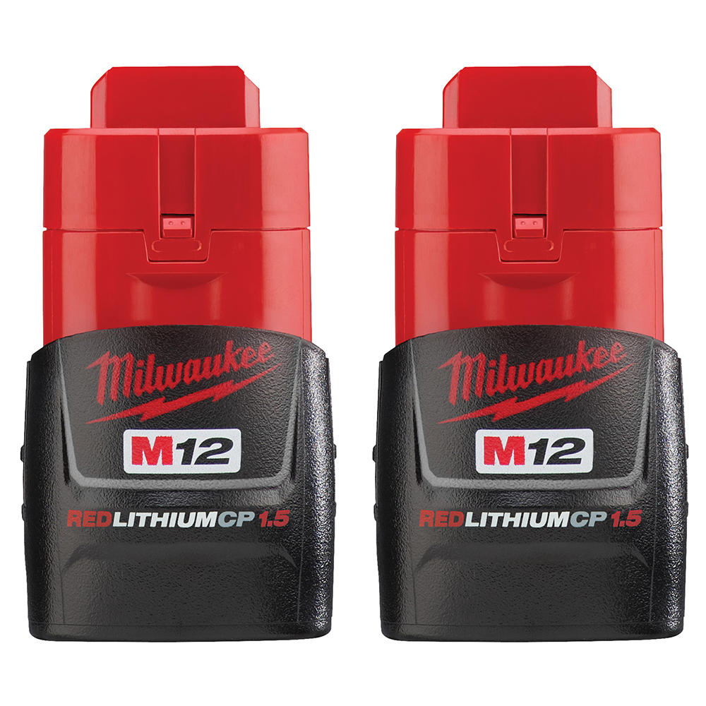 MIL 48-11-2411 M12 BATTERY 2PK COMPACT LITHIUM-ION 12V