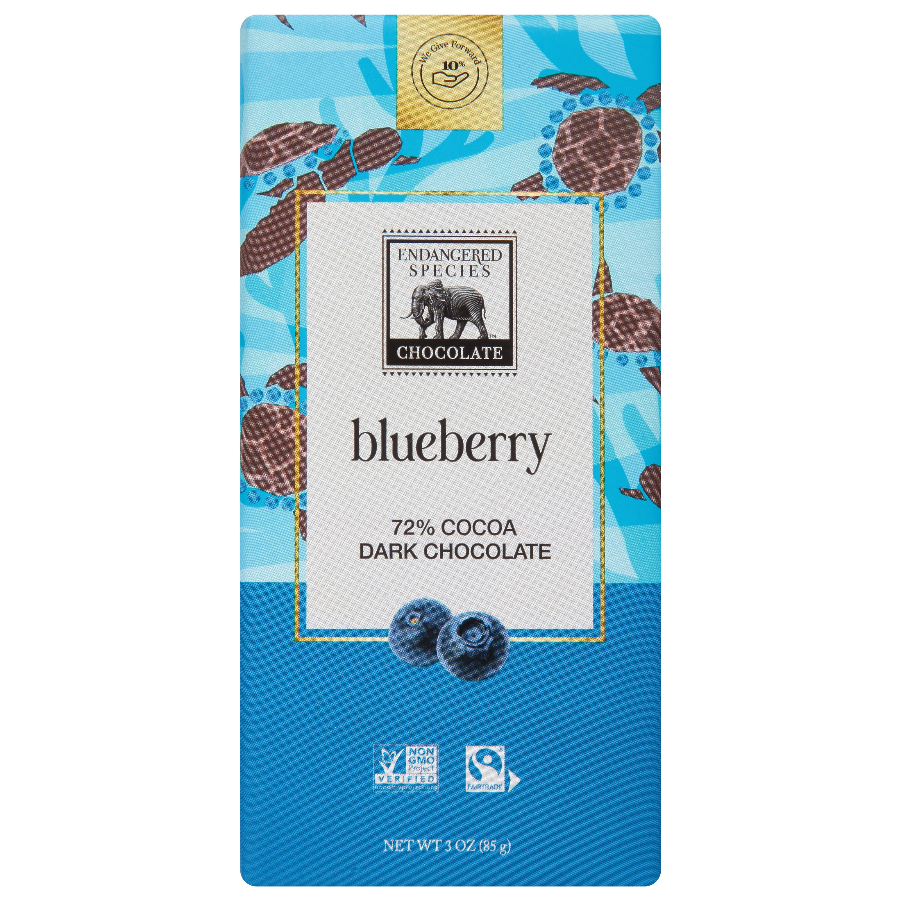 Endangered Species 72% Cocoa Blueberry Dark Chocolate