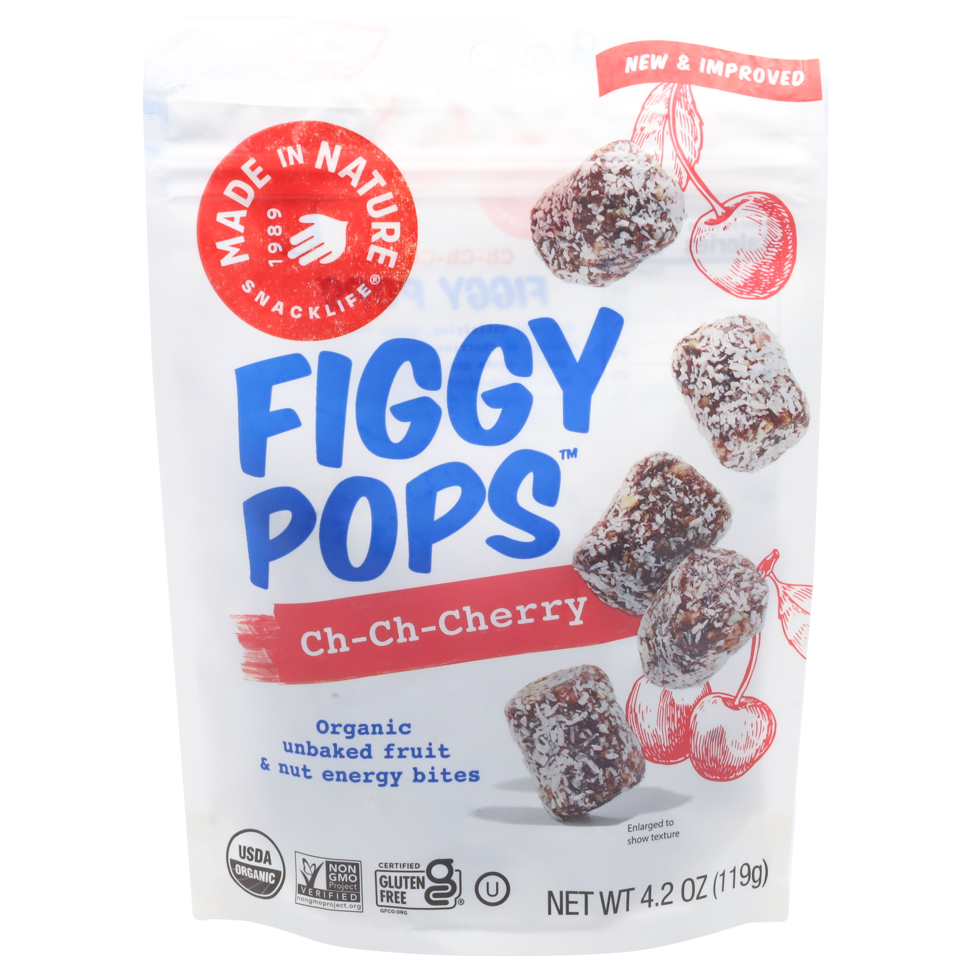 Made in Nature Figgy Pops Unbaked Fruit & Nut Ch-Ch-Cherry Energy Bites