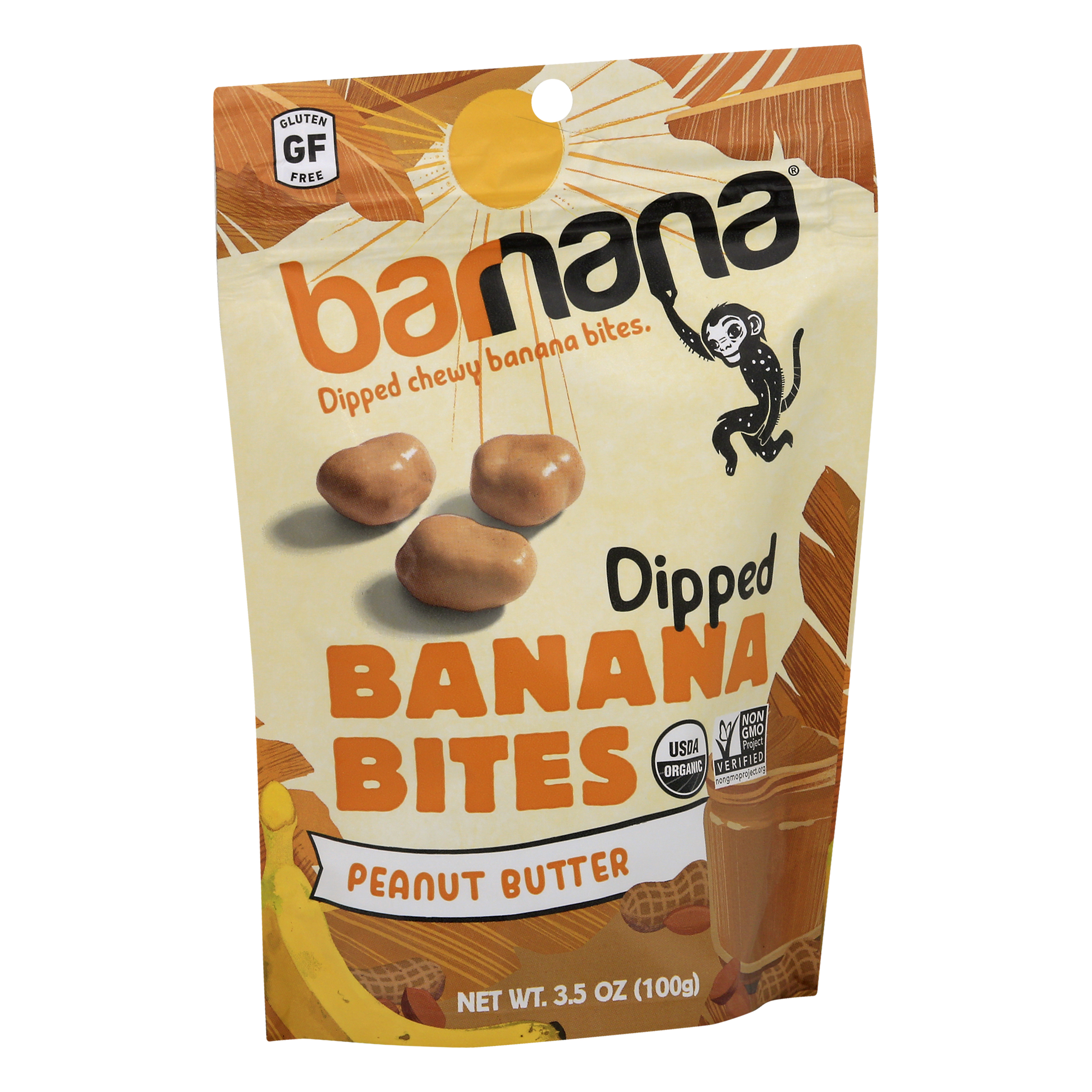 barnana Organic Chewy Dipped Peanut Butter Banana Bites