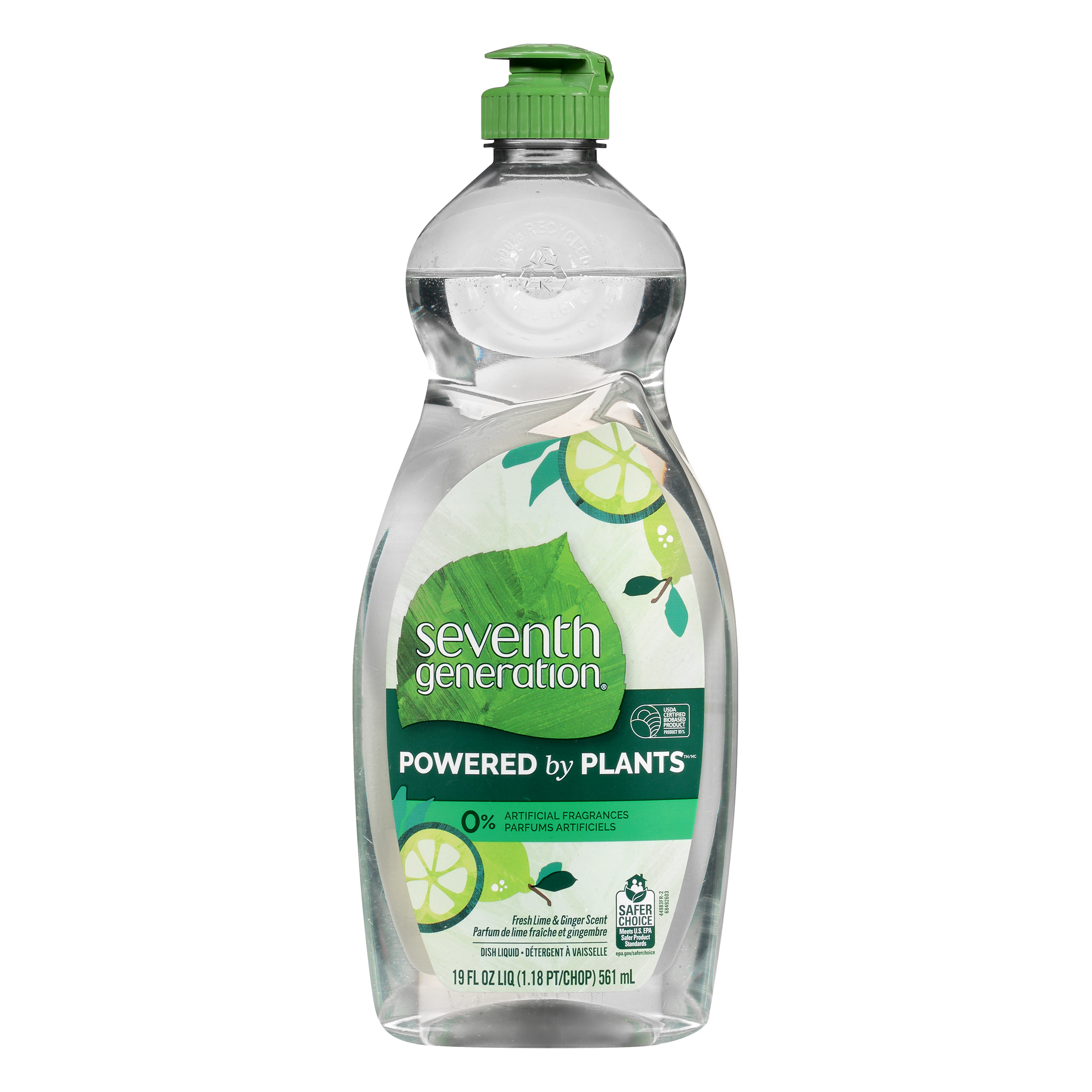 Seventh Generation Powered by Plants Fresh Lemon & Ginger Scent Dish Liquid
