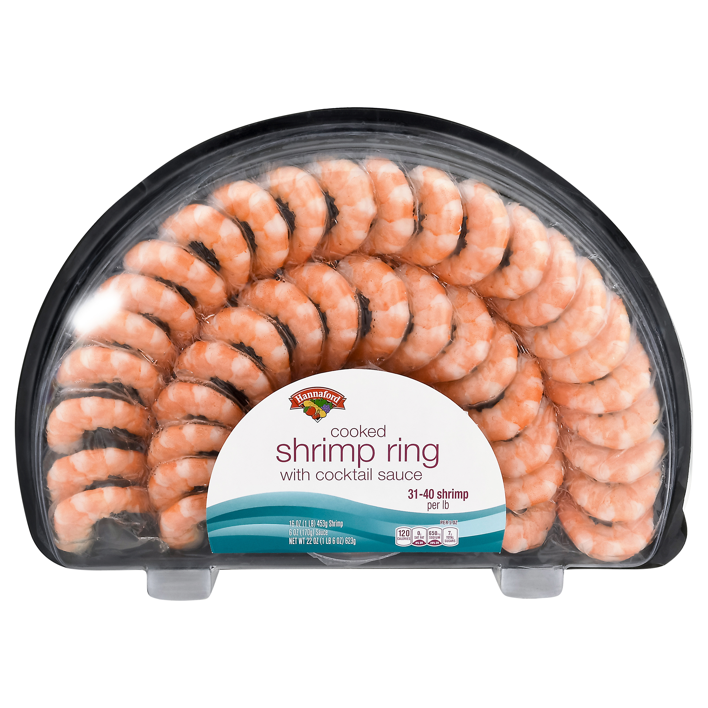 Hannaford Cooked Shrimp Ring with Cocktail Sauce 22 oz