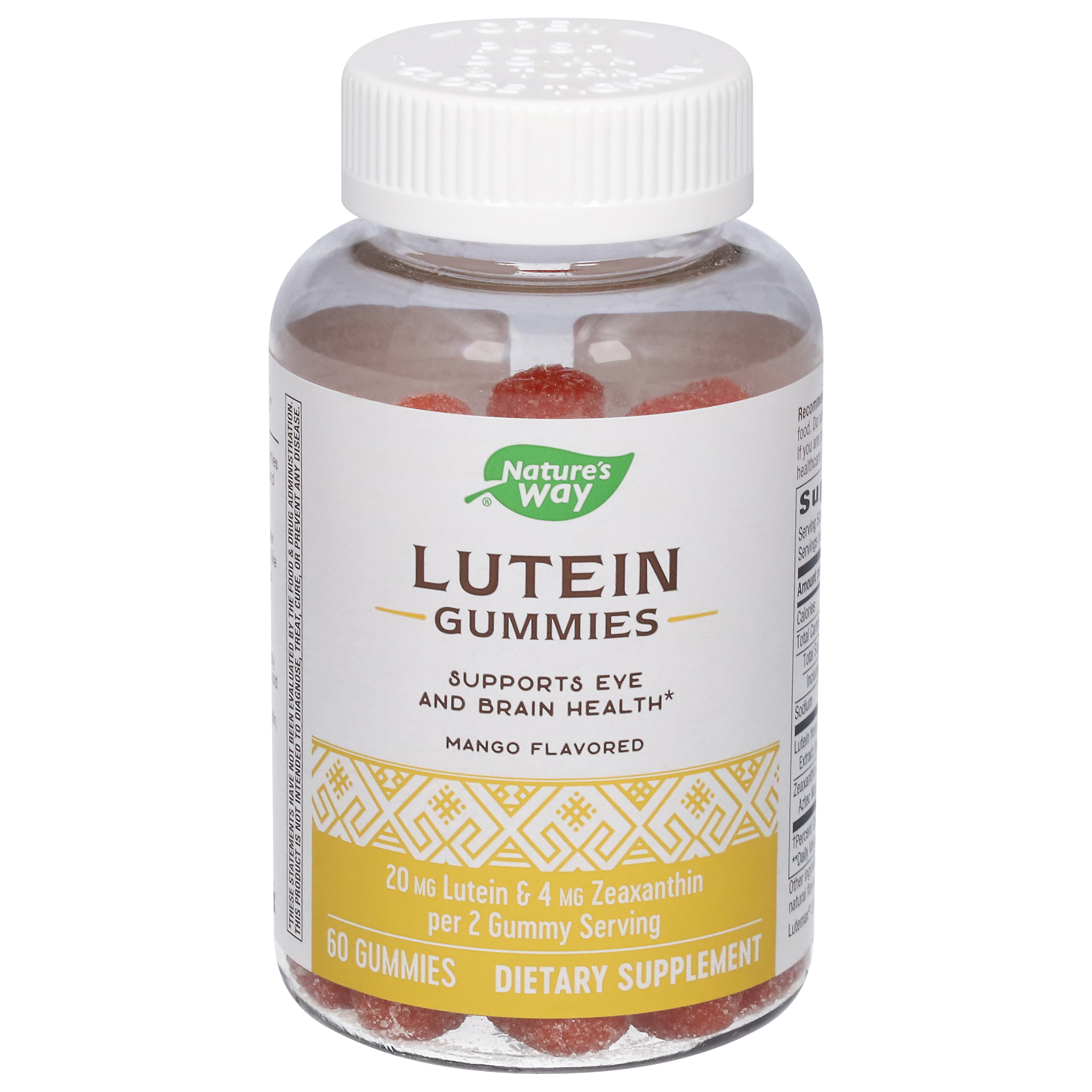 Nature's Way Mango Flavored Lutein 60 Gummies