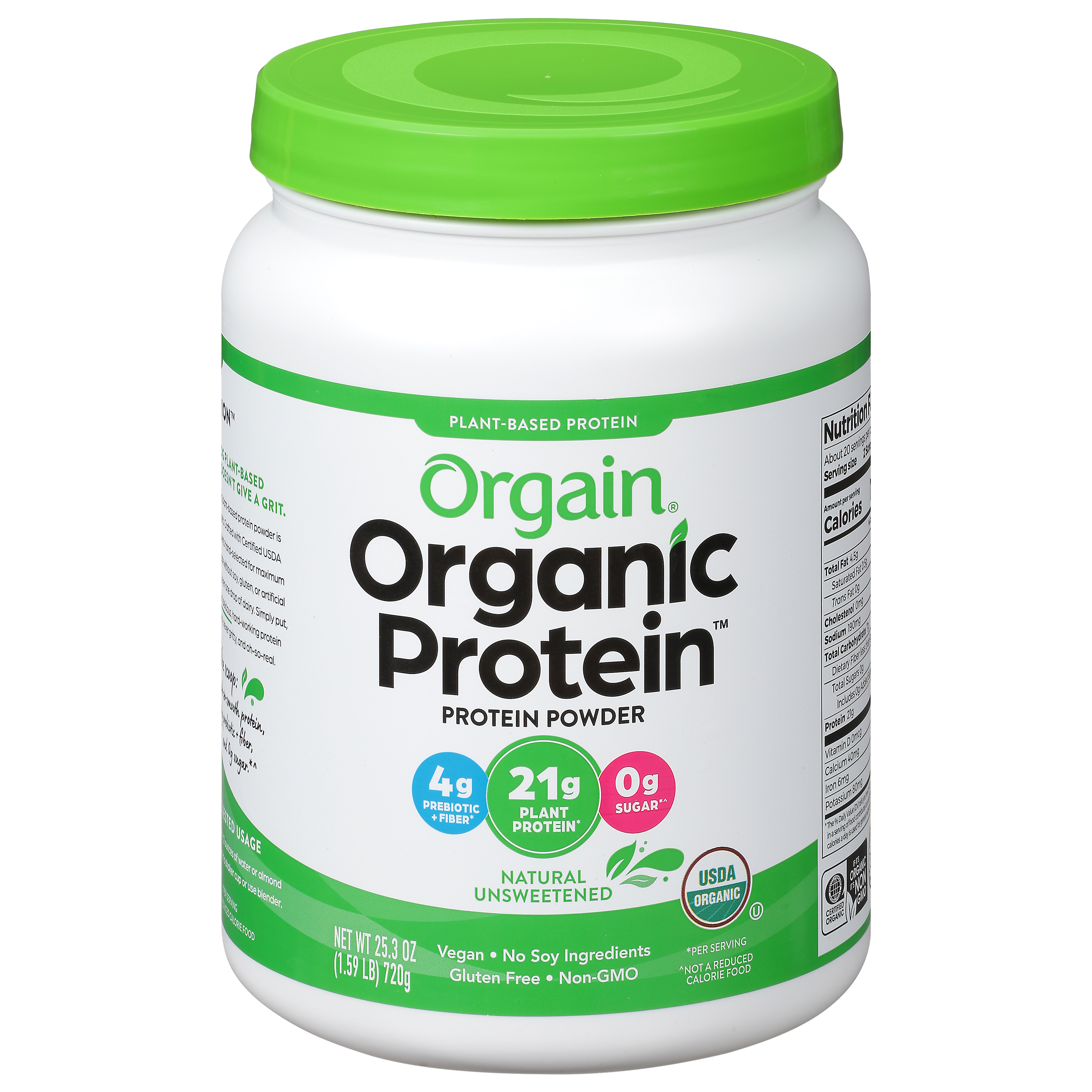Orgain Organic Protein Protein Powder 25.3 oz Canister