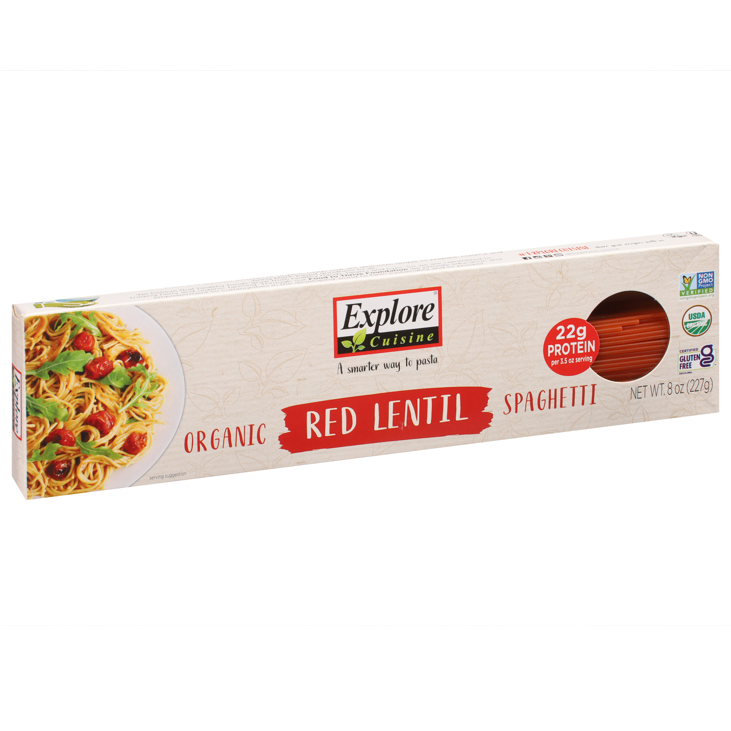 Explore Cuisine Red Lentil Spaghetti