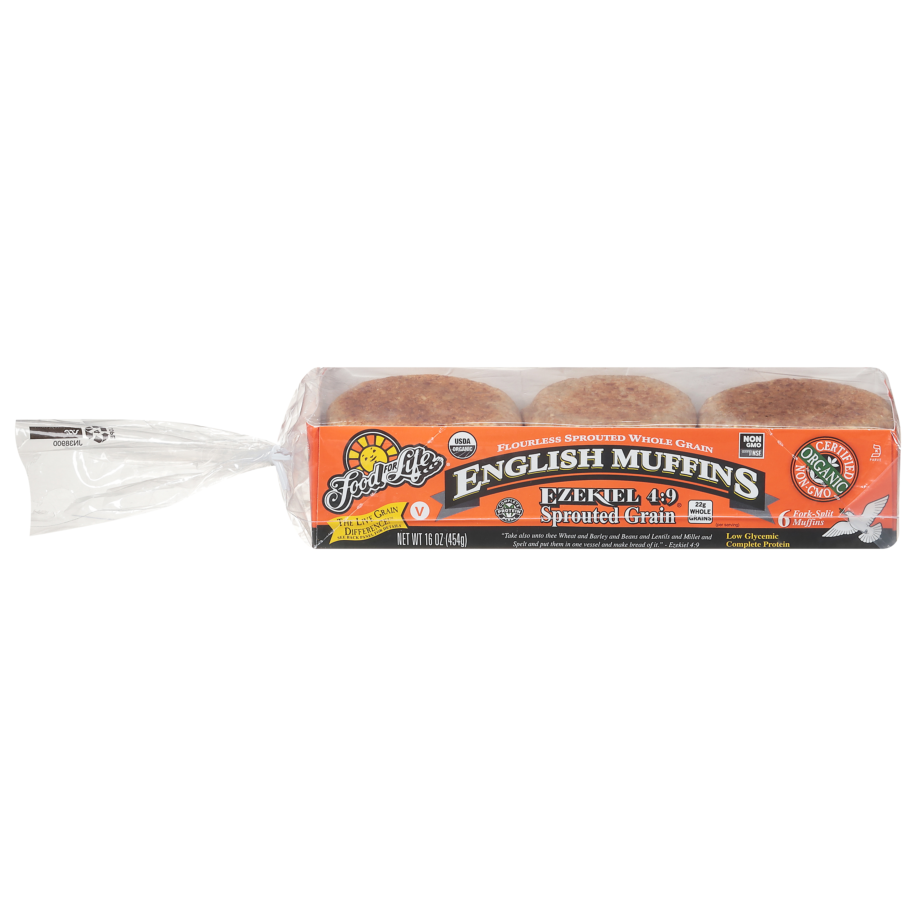 Food for Life Ezekiel 4:9 Sprouted Grain English Muffins