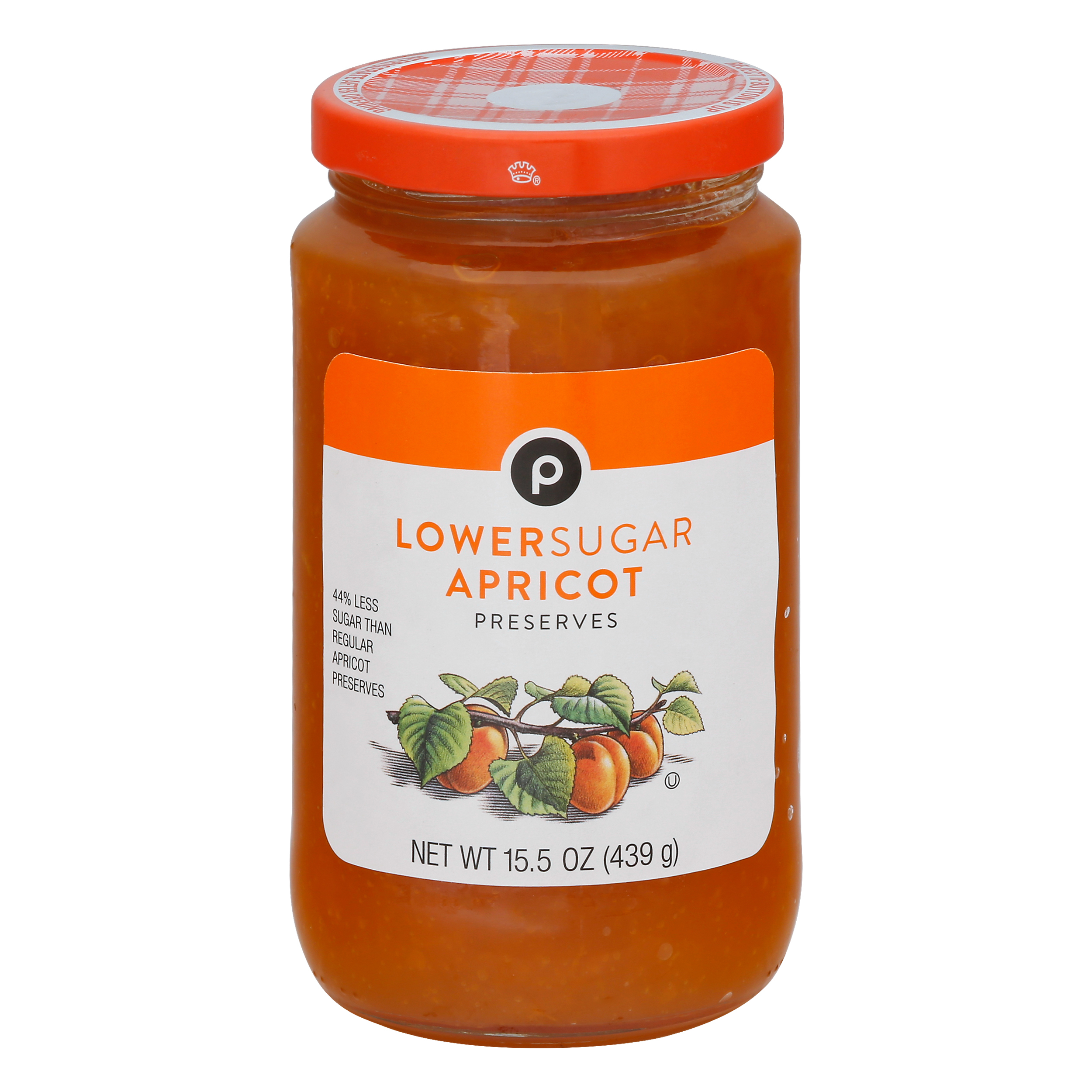 Publix Lower Sugar Apricot Preserves 15.5 oz JAR