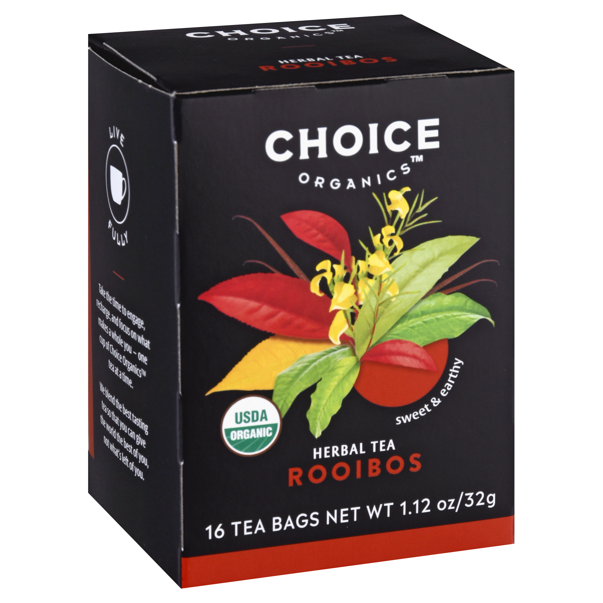 Choice Organics Bags Rooibos Herbal Tea