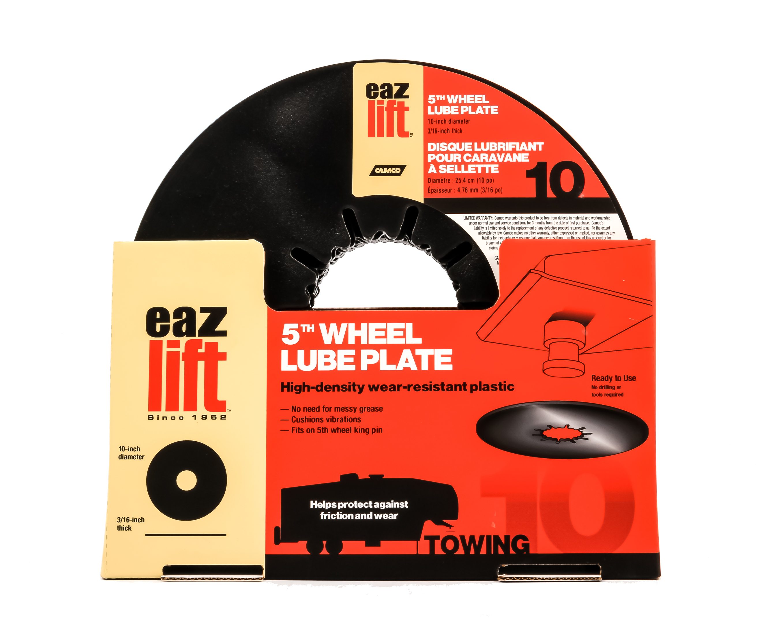 10" Fifth Wheel Lube Plate (E/F) PDQ