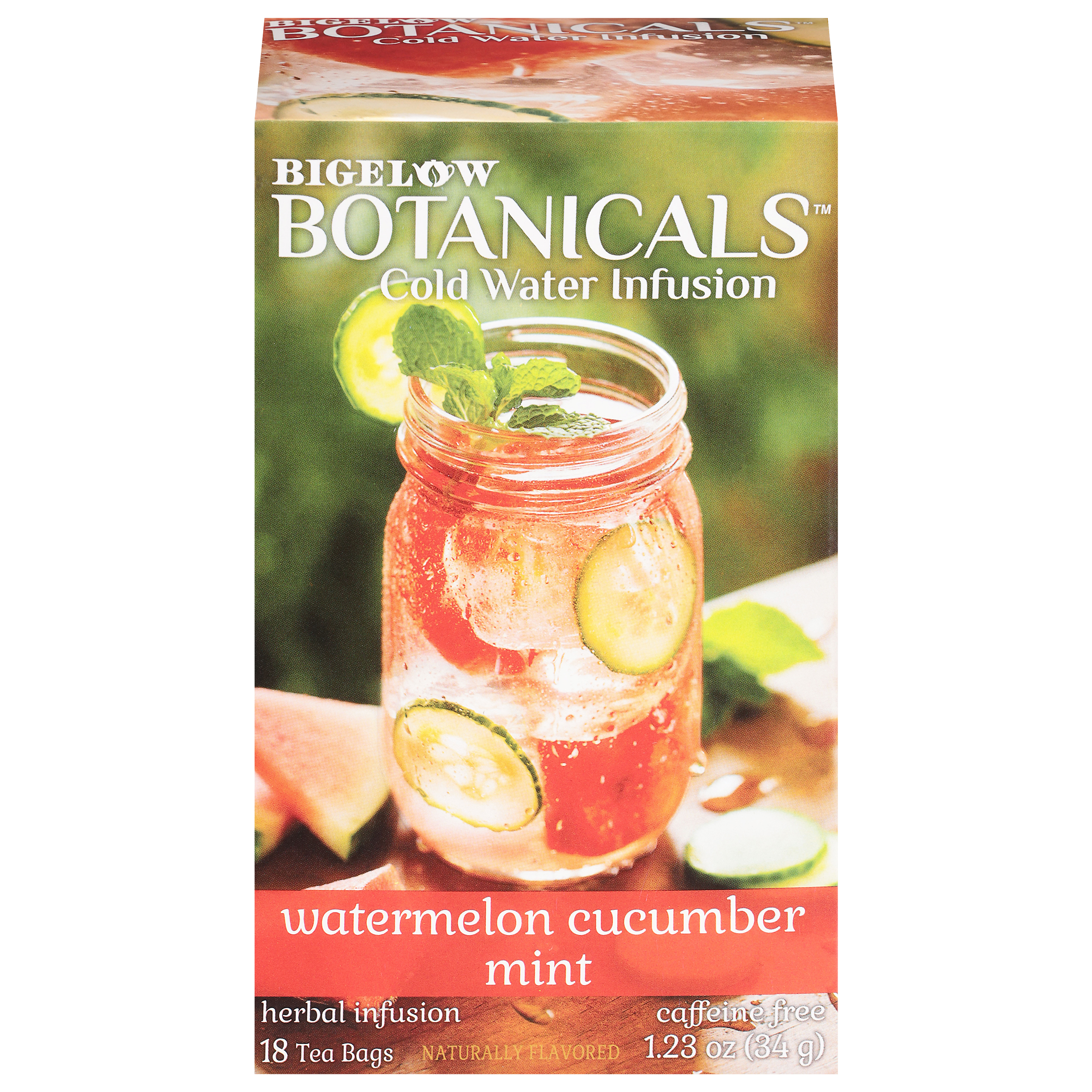 Bigelow Botanicals Cold Water Infusion Tea Bags, Watermelon Cucumber Mint,
