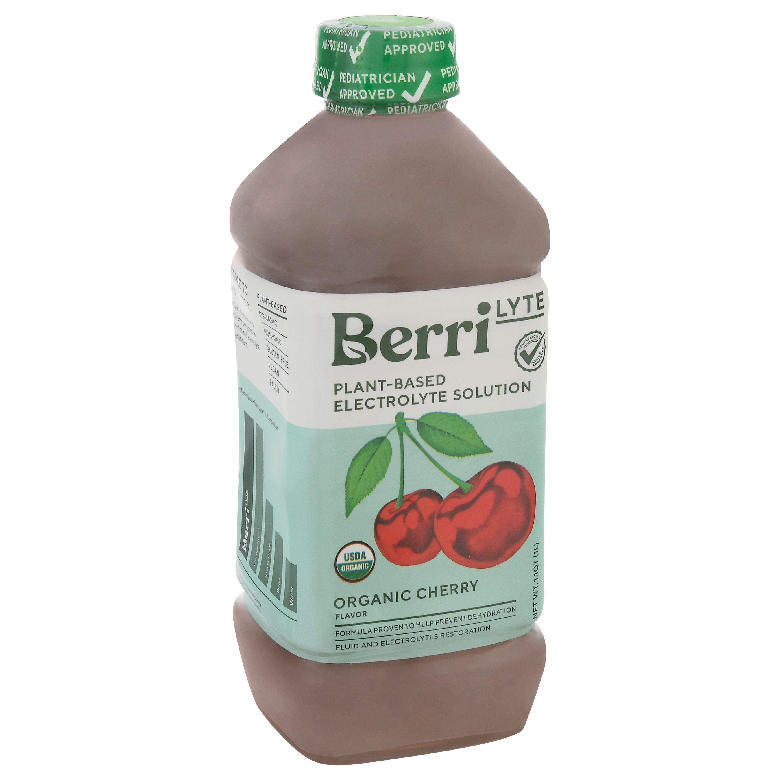 Berri Lyte Organic Cherry Flavor Plant-Based Electrolyte Solution