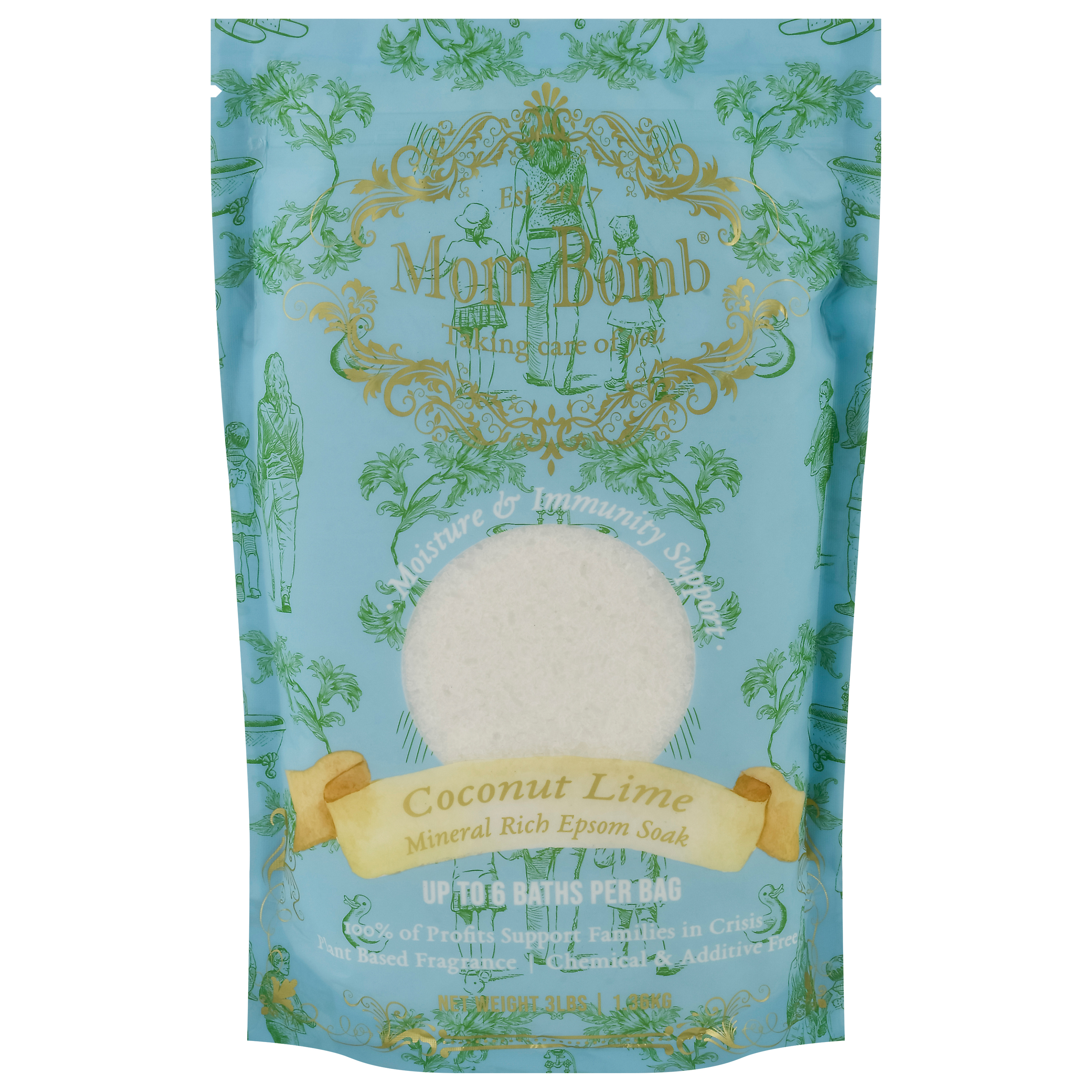 Mom Bomb Mineral Rich Coconut Lime Epsom Salt
