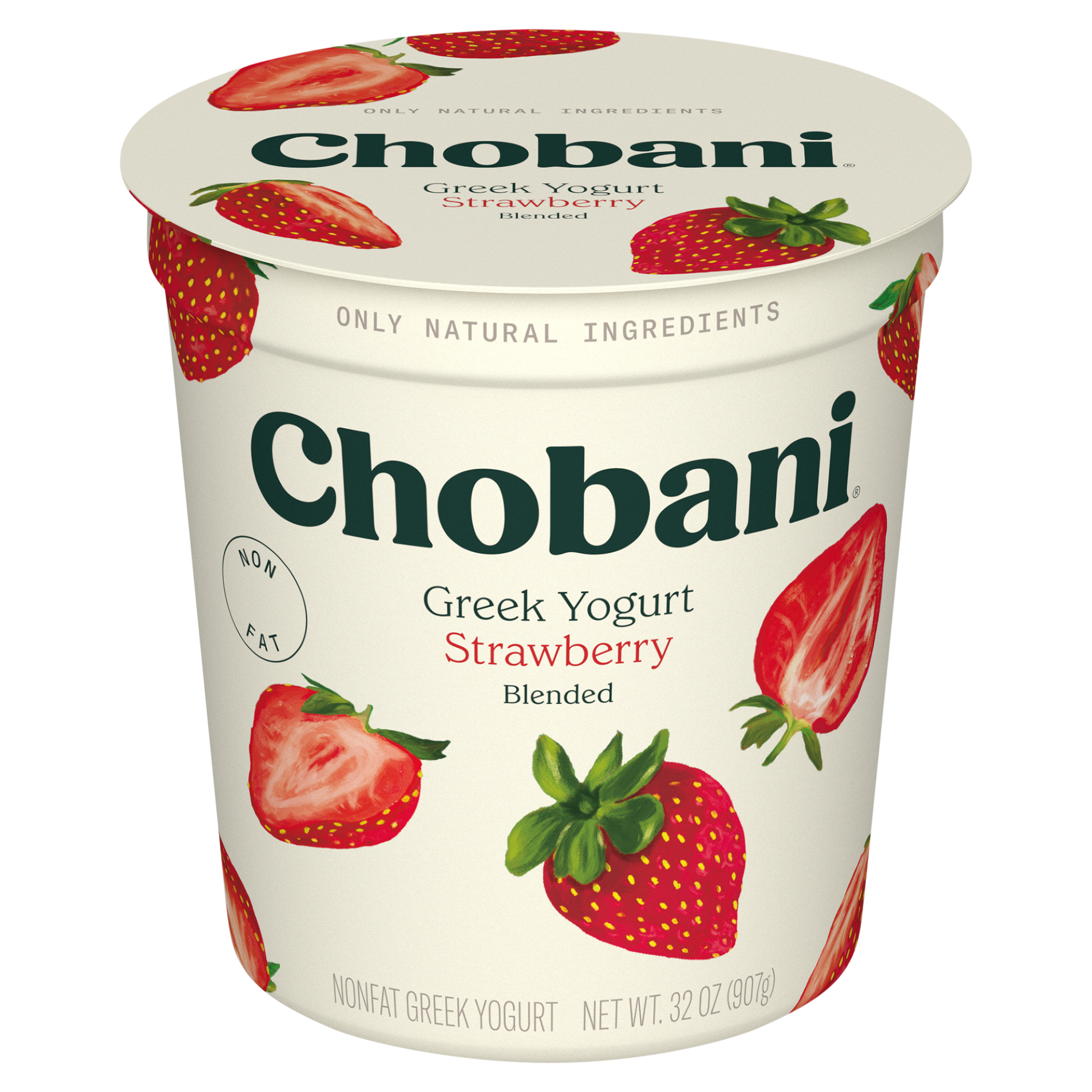Chobani Nonfat Blended Greek Strawberry Yogurt