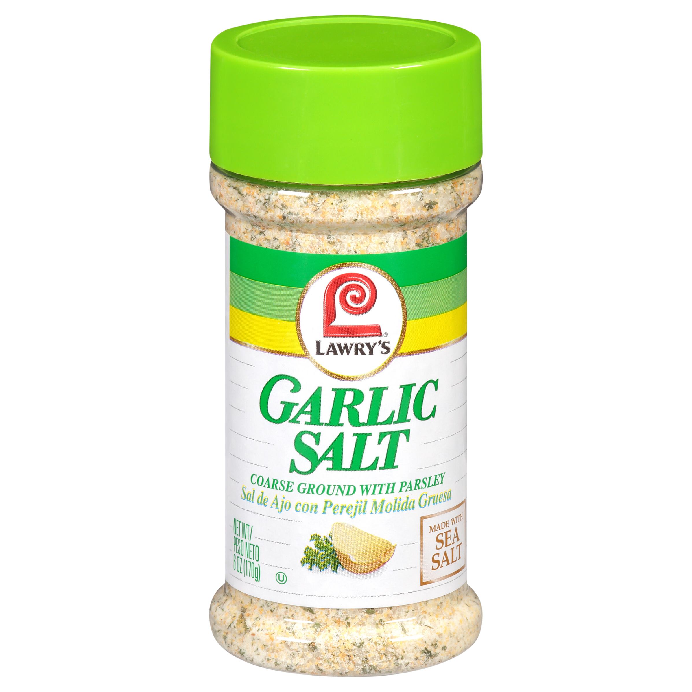 Lawry's Coarse Ground With Parsley Garlic Salt, 6 oz