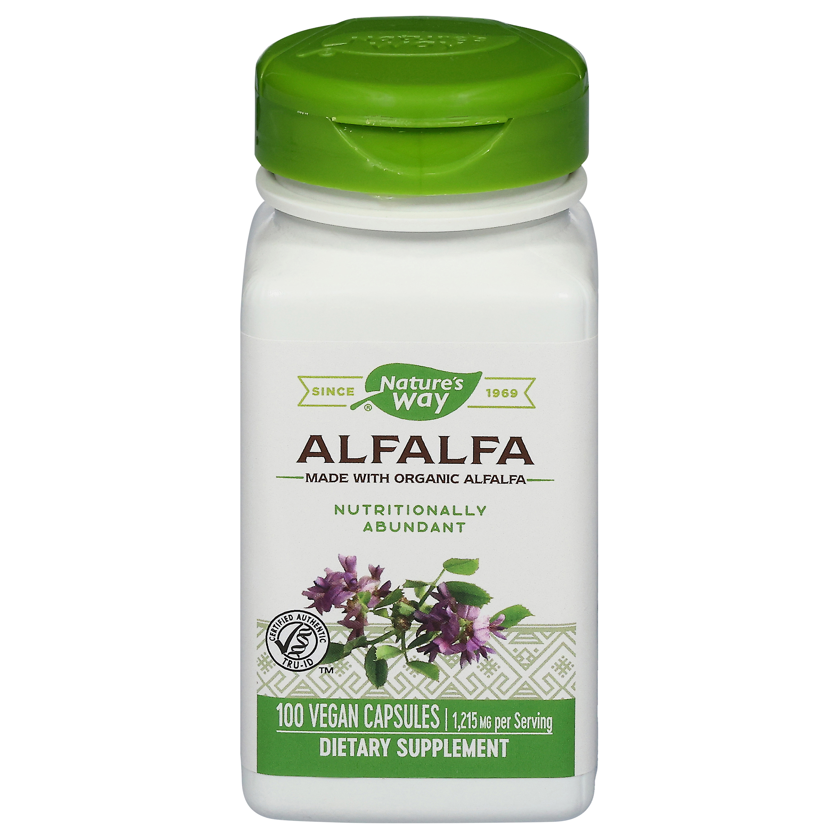 Nature's Way 1215 mg Alfalfa 100 Vegan Capsules