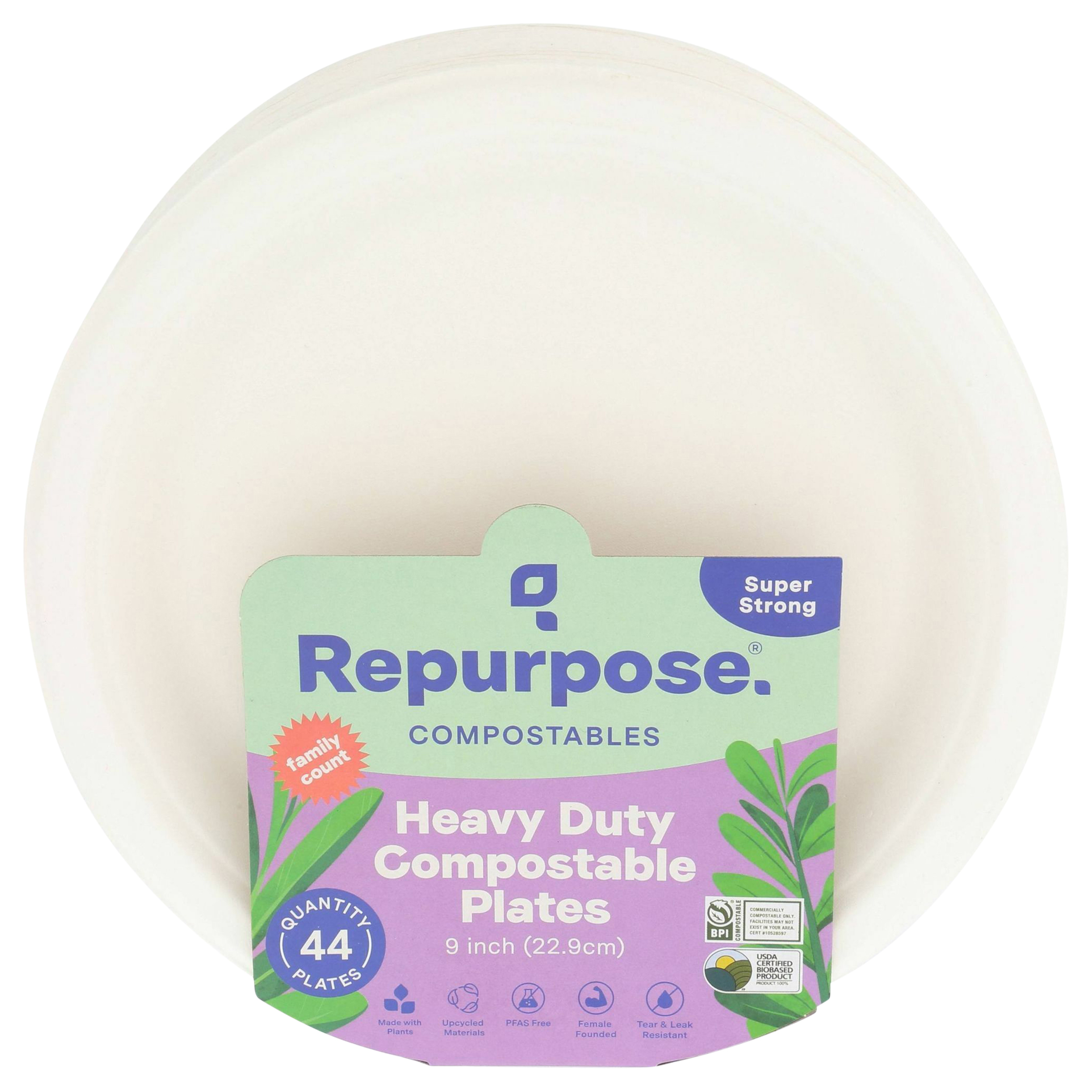 Repurpose Compostable 9" Everyday Plates,