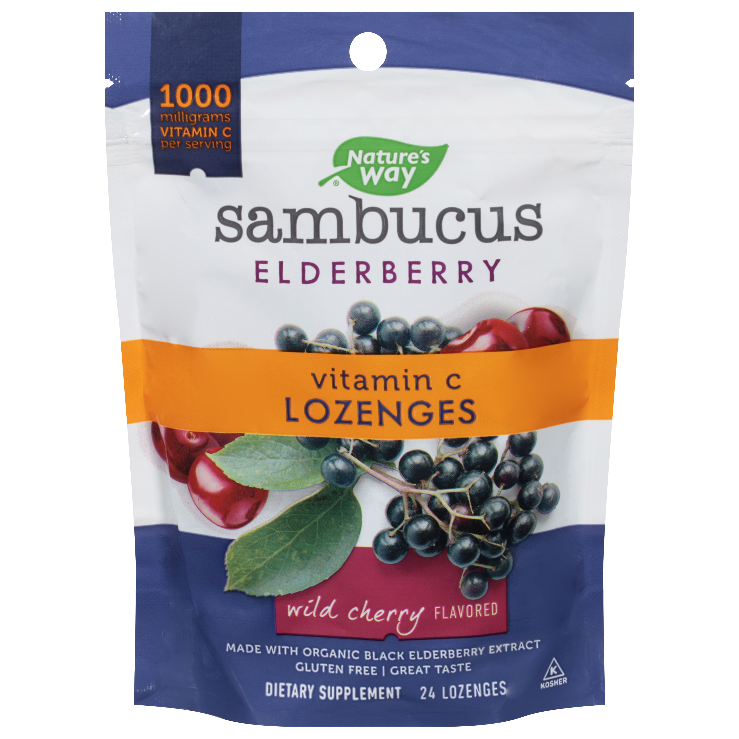 Nature`s Way Vit C Wild Cherry Lozenges