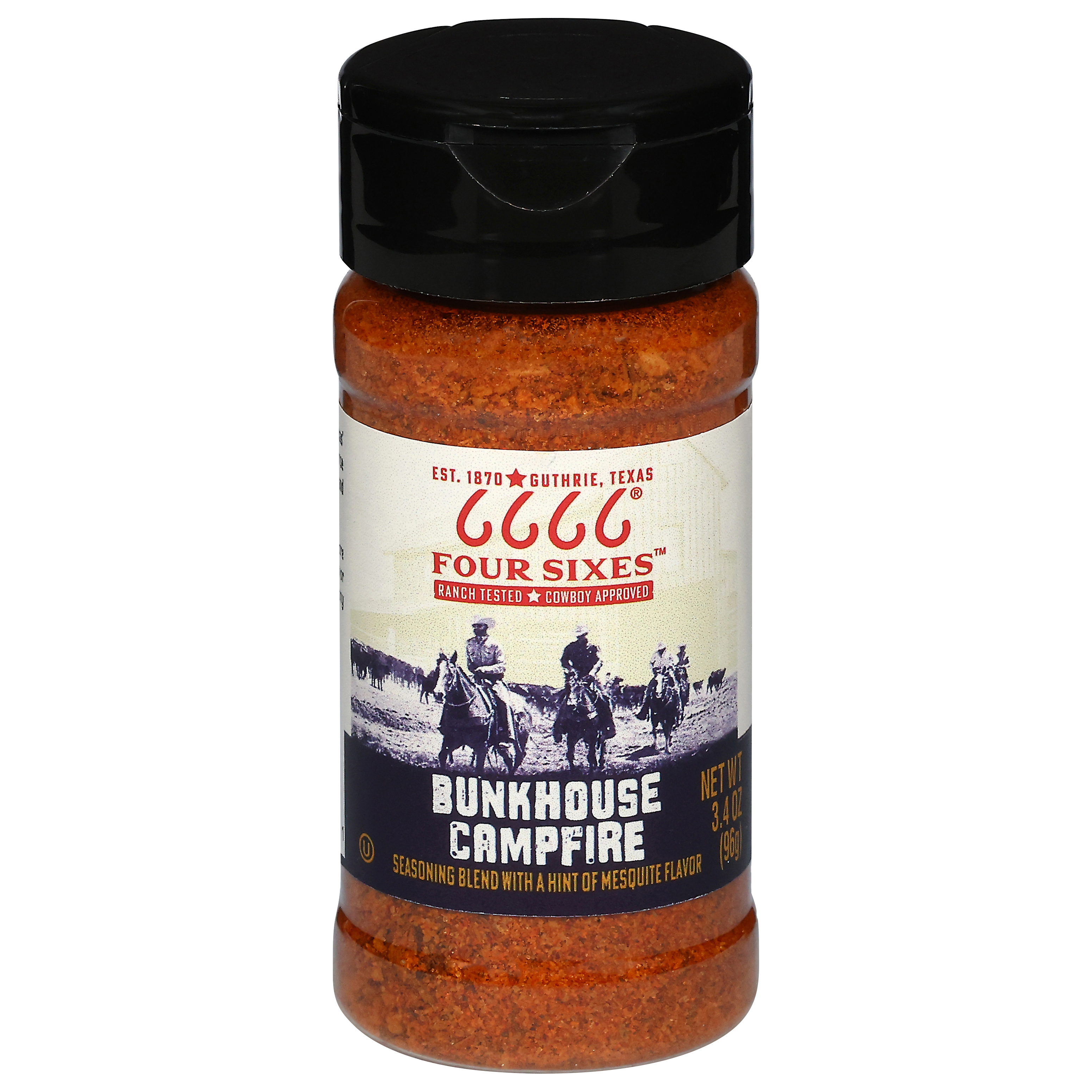 Four Sixes Bunkhouse Campfire Seasoning Blend with a Hint of Mesquite Flavor