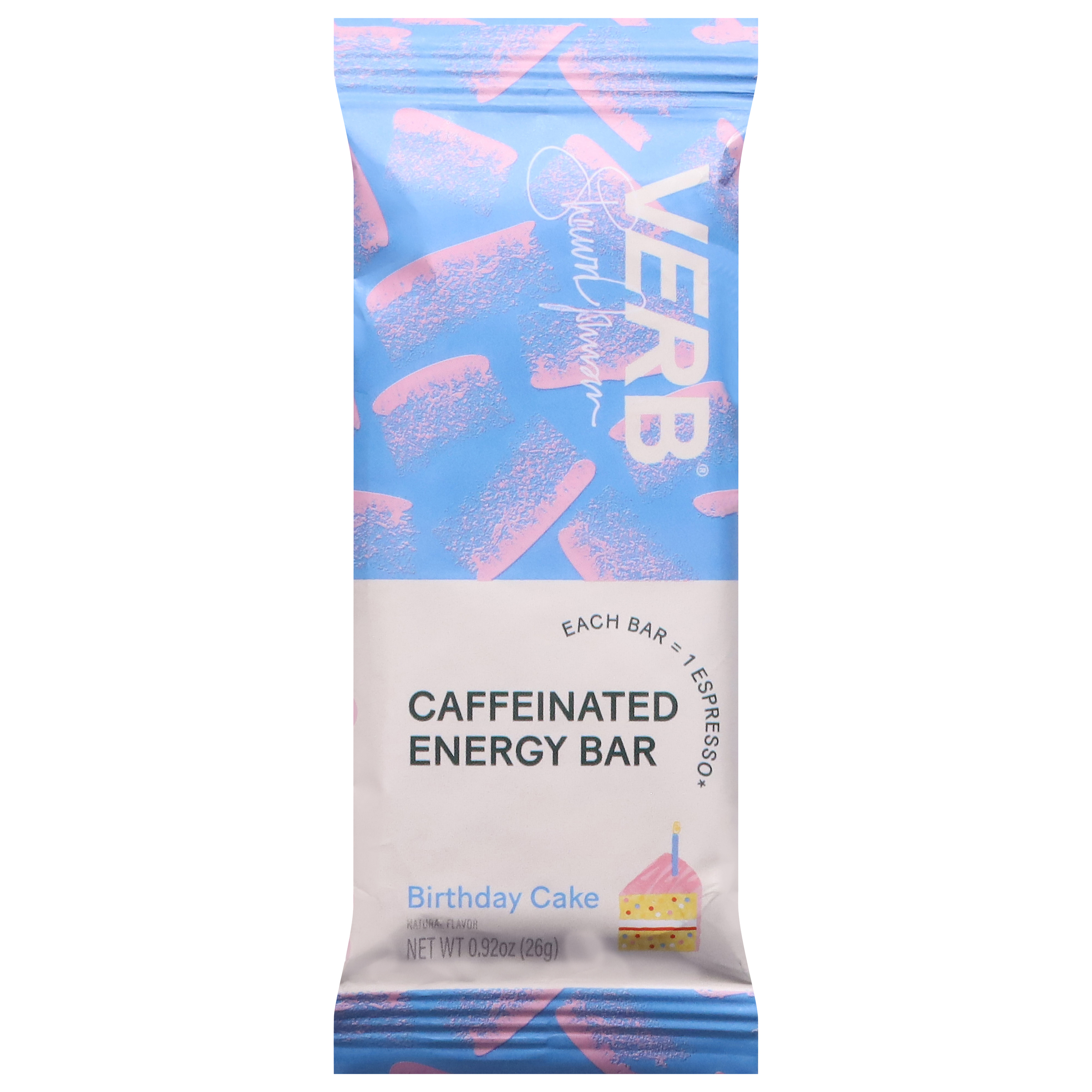Verb Caffeinated Birthday Cake Energy Bar