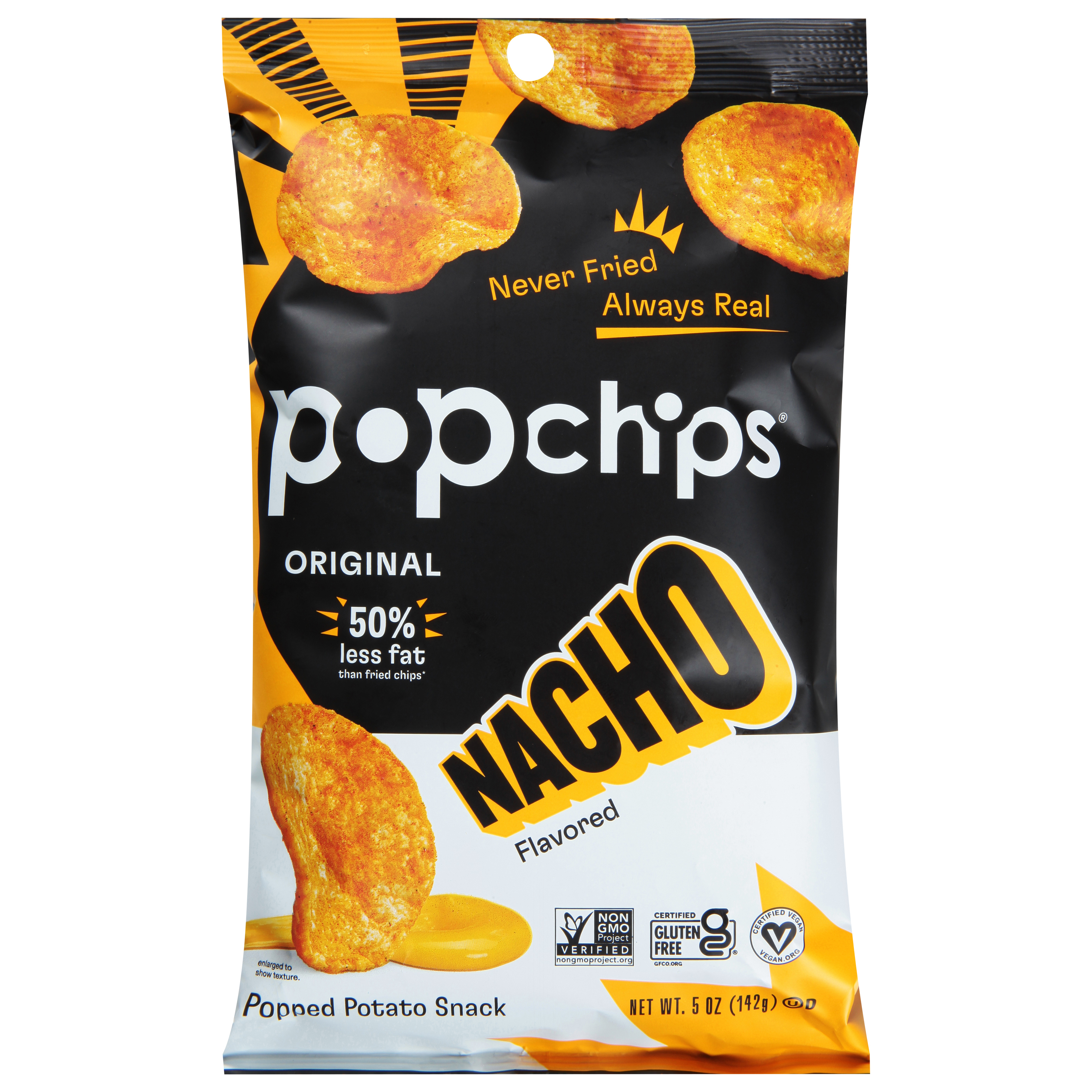 Popchips Nacho Flavored Popped Potato Snack